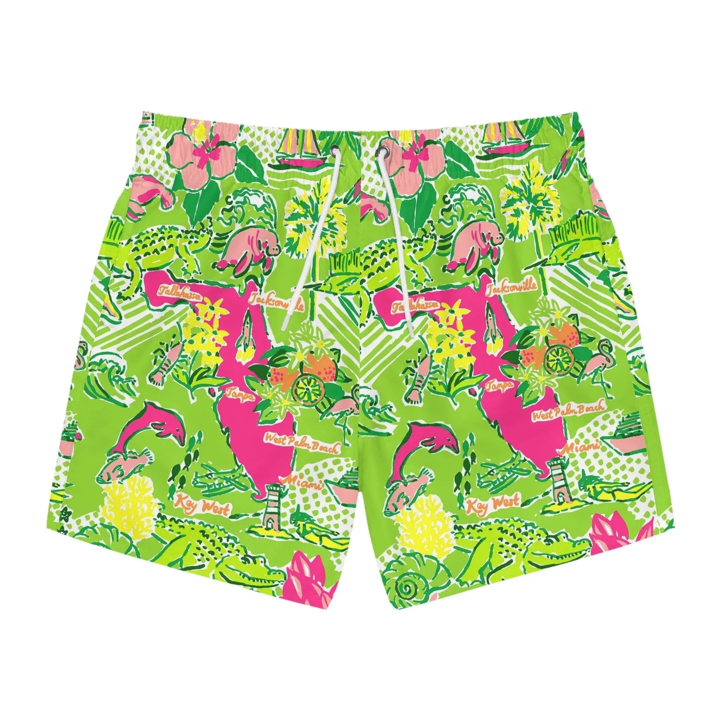 Sunshine State Swim Trunks - XS / Seam thread color automatically matched to design - All Over Prints