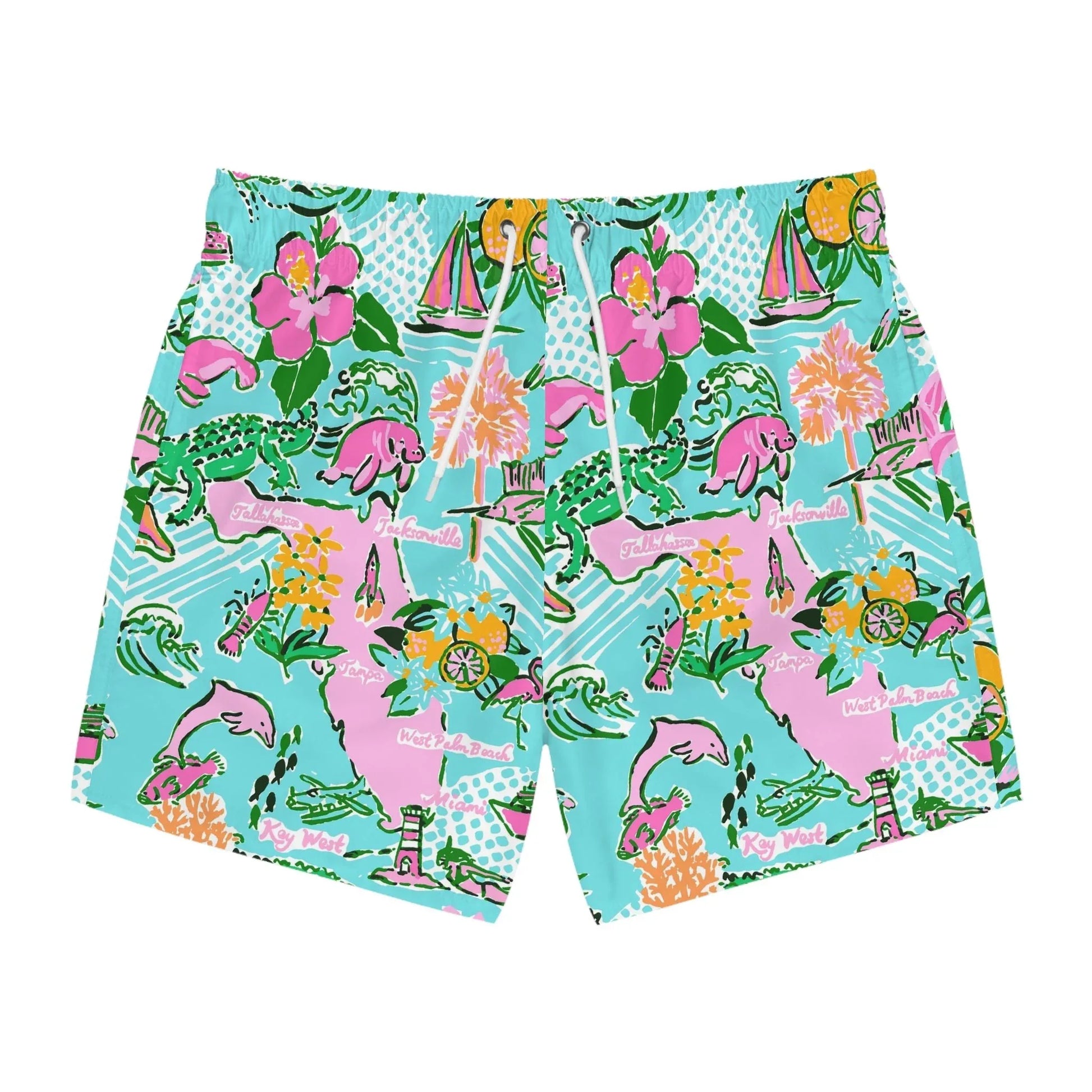 Sunshine State Swim Trunks - XS / Seam thread color automatically matched to design - All Over Prints