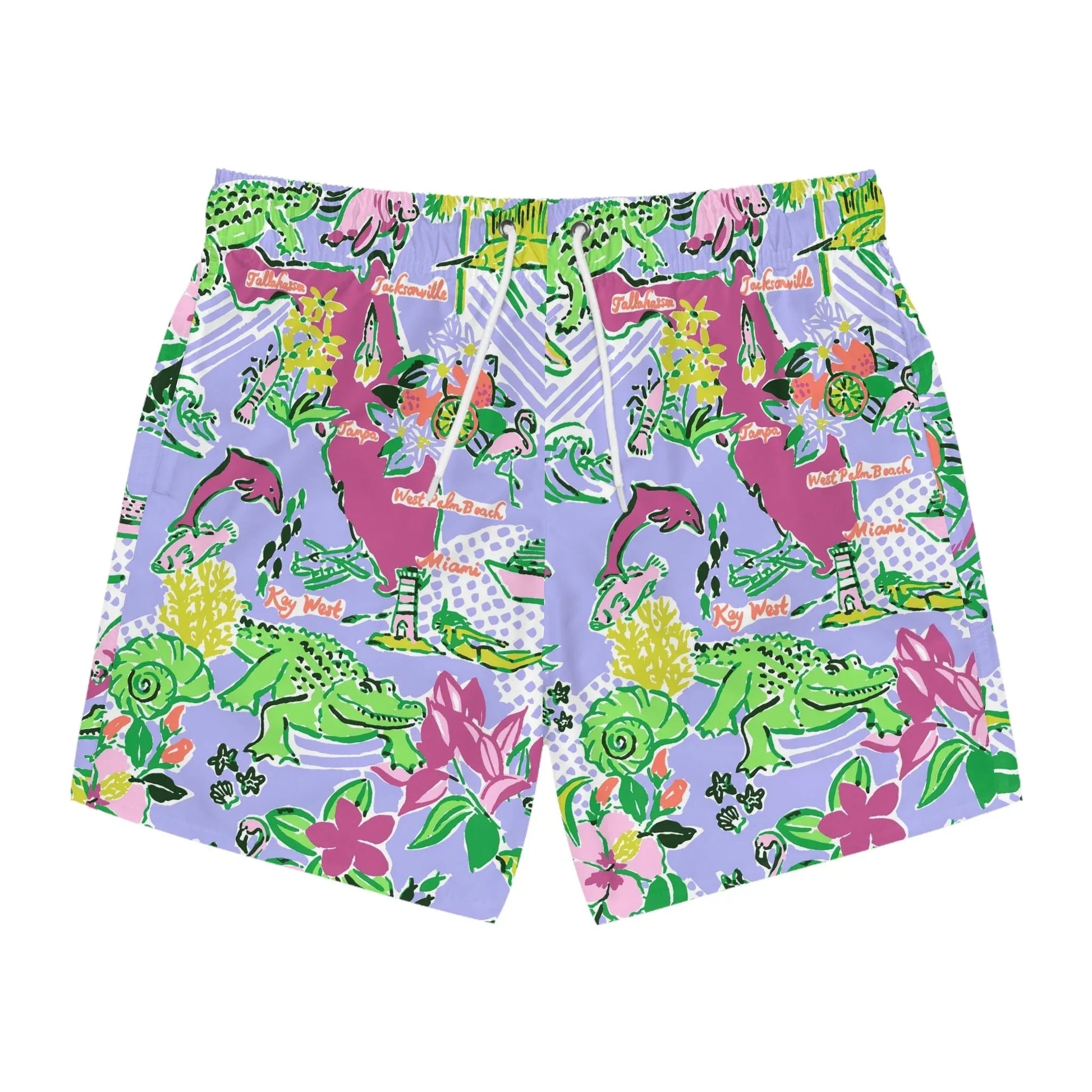 Sunshine State Swim Trunks - XS / Seam thread color automatically matched to design - All Over Prints