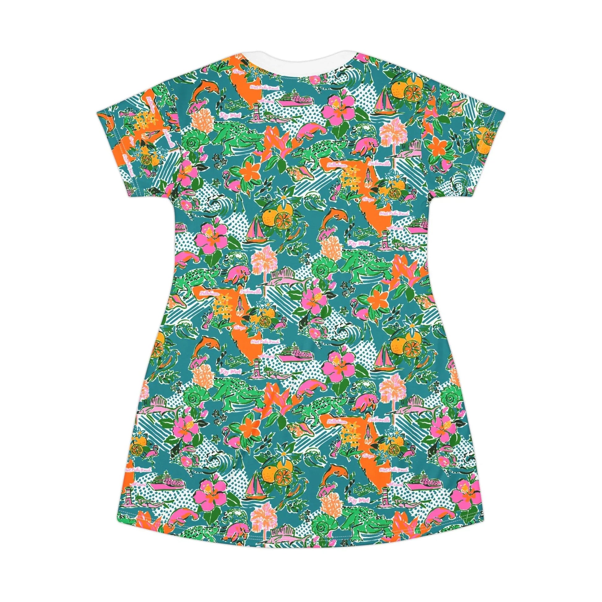 Sunshine State T-Shirt Dress - All Over Prints