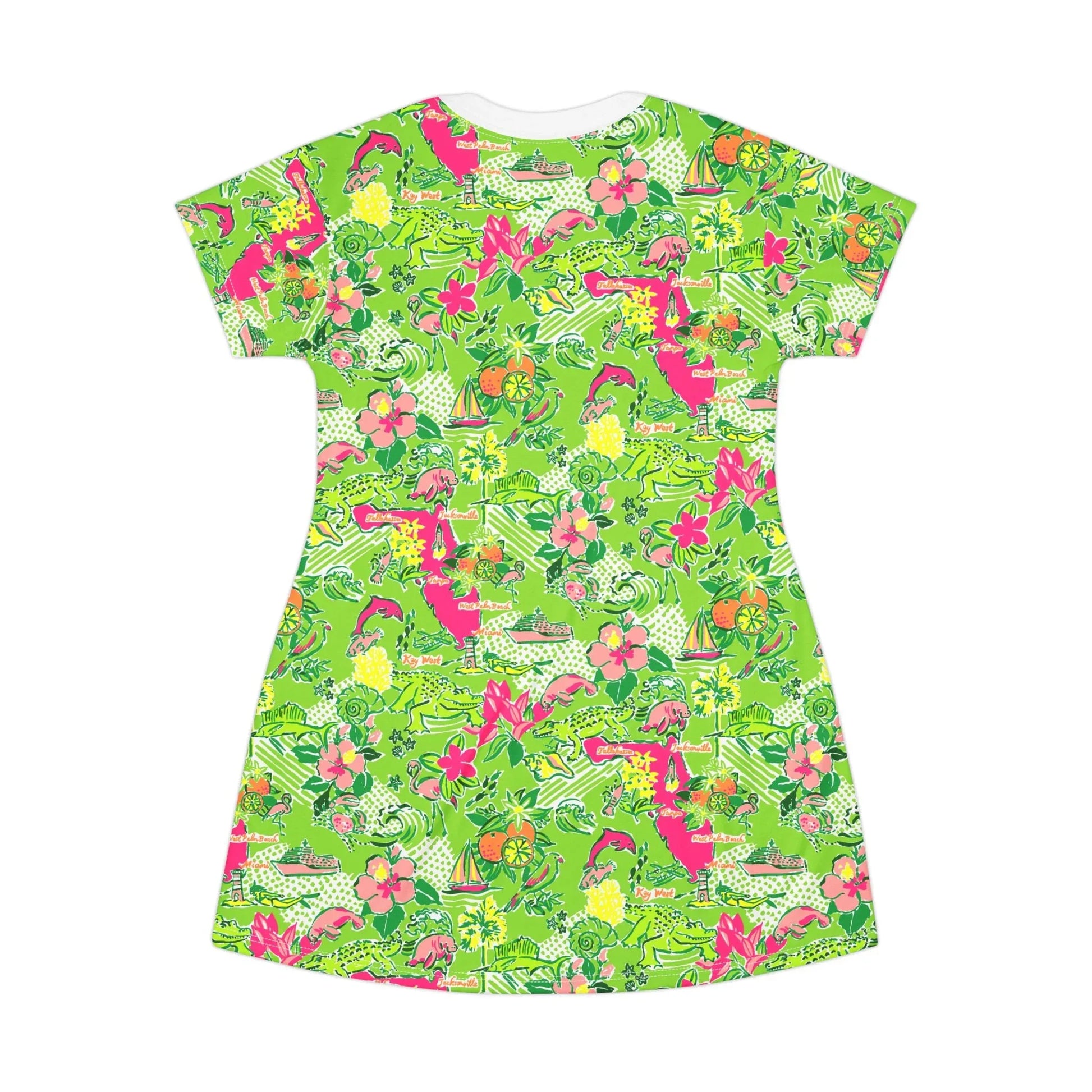 Sunshine State T-Shirt Dress - All Over Prints