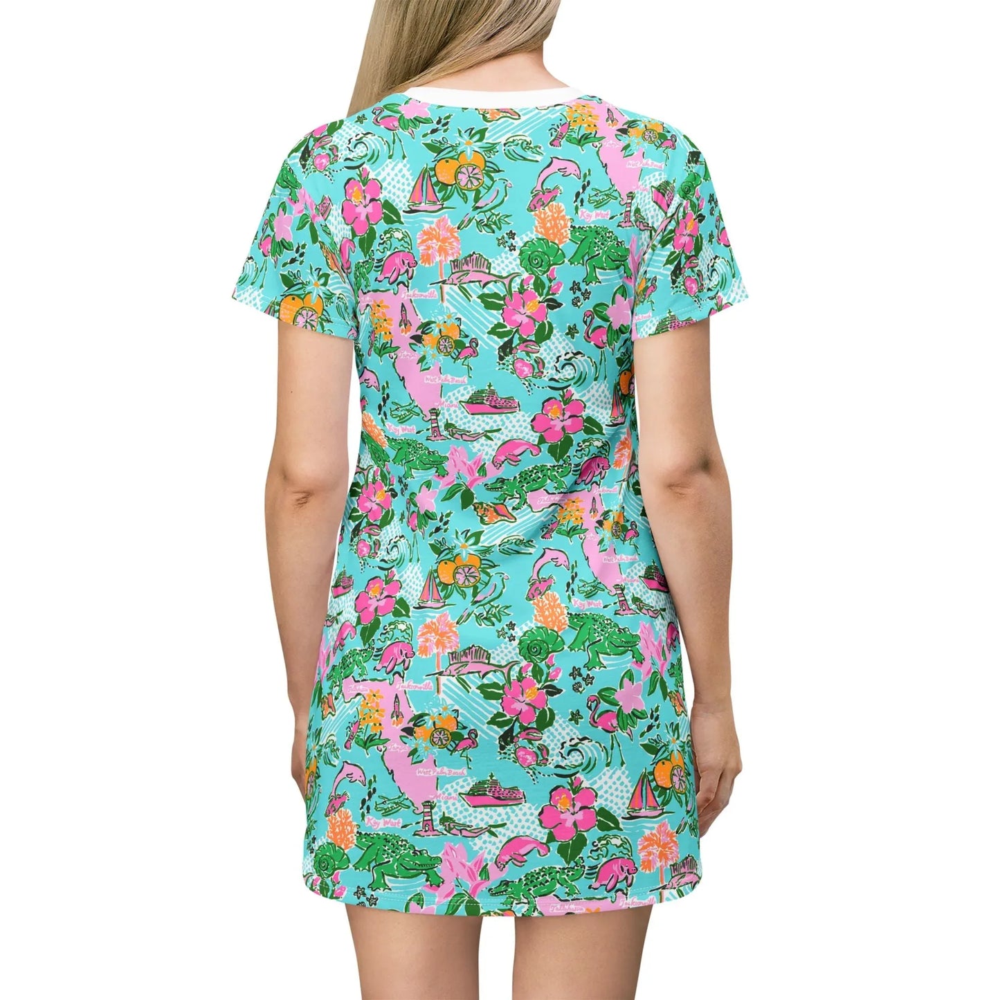 Sunshine State T-Shirt Dress - All Over Prints
