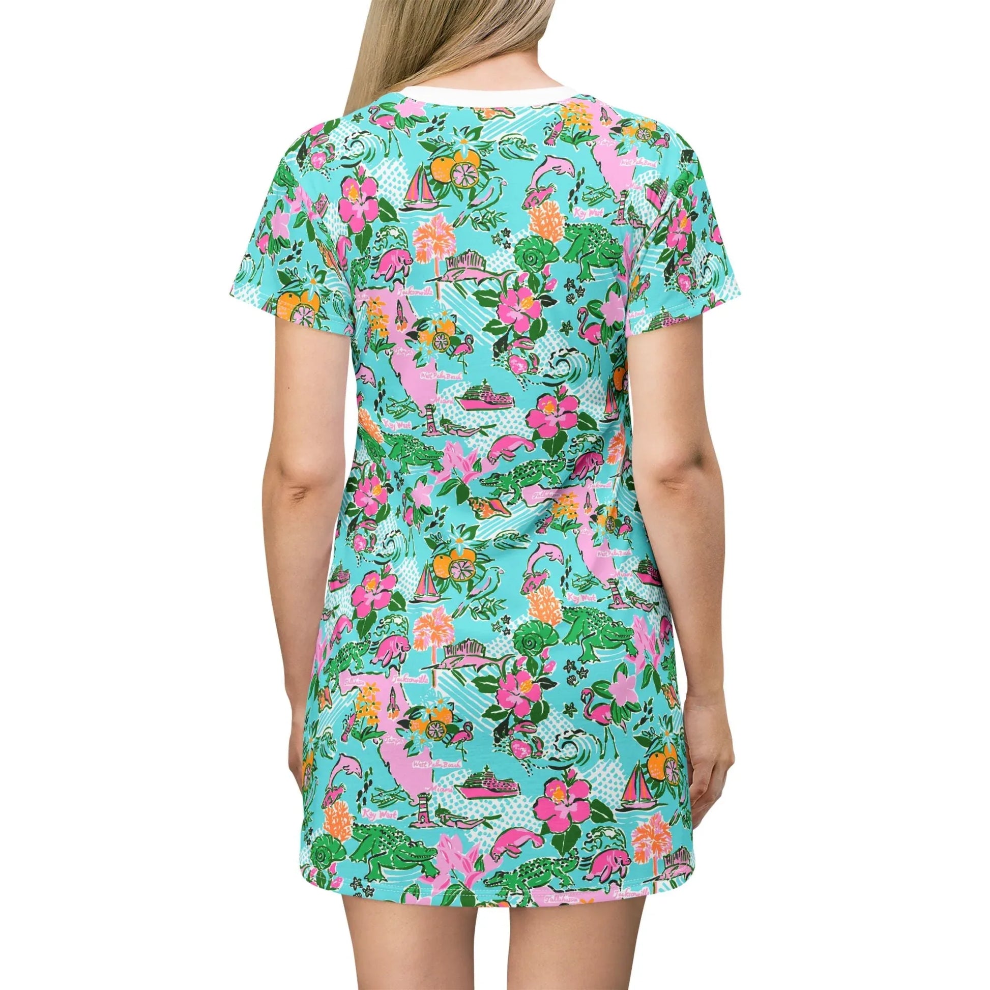 Sunshine State T-Shirt Dress - All Over Prints