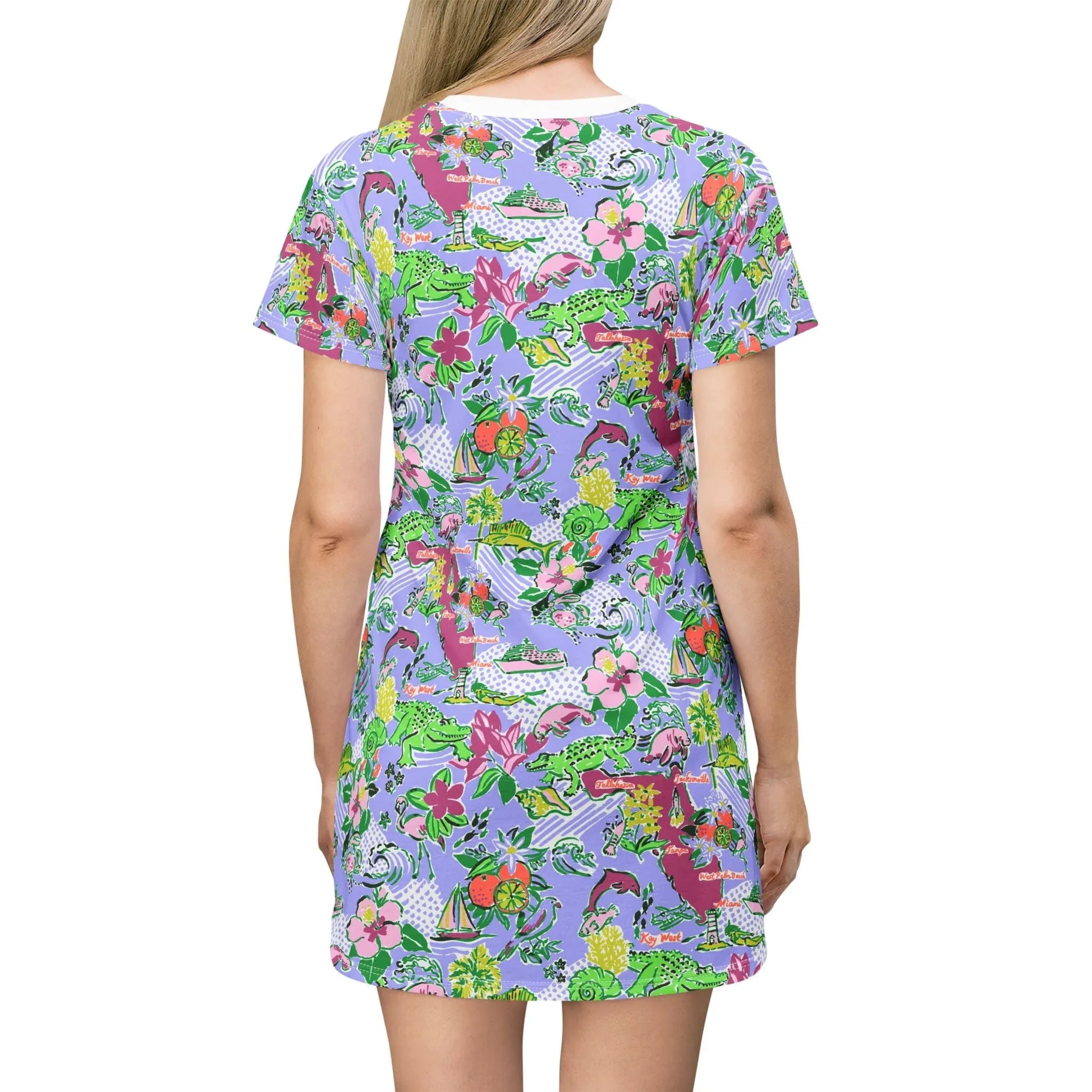 Sunshine State T-Shirt Dress - All Over Prints