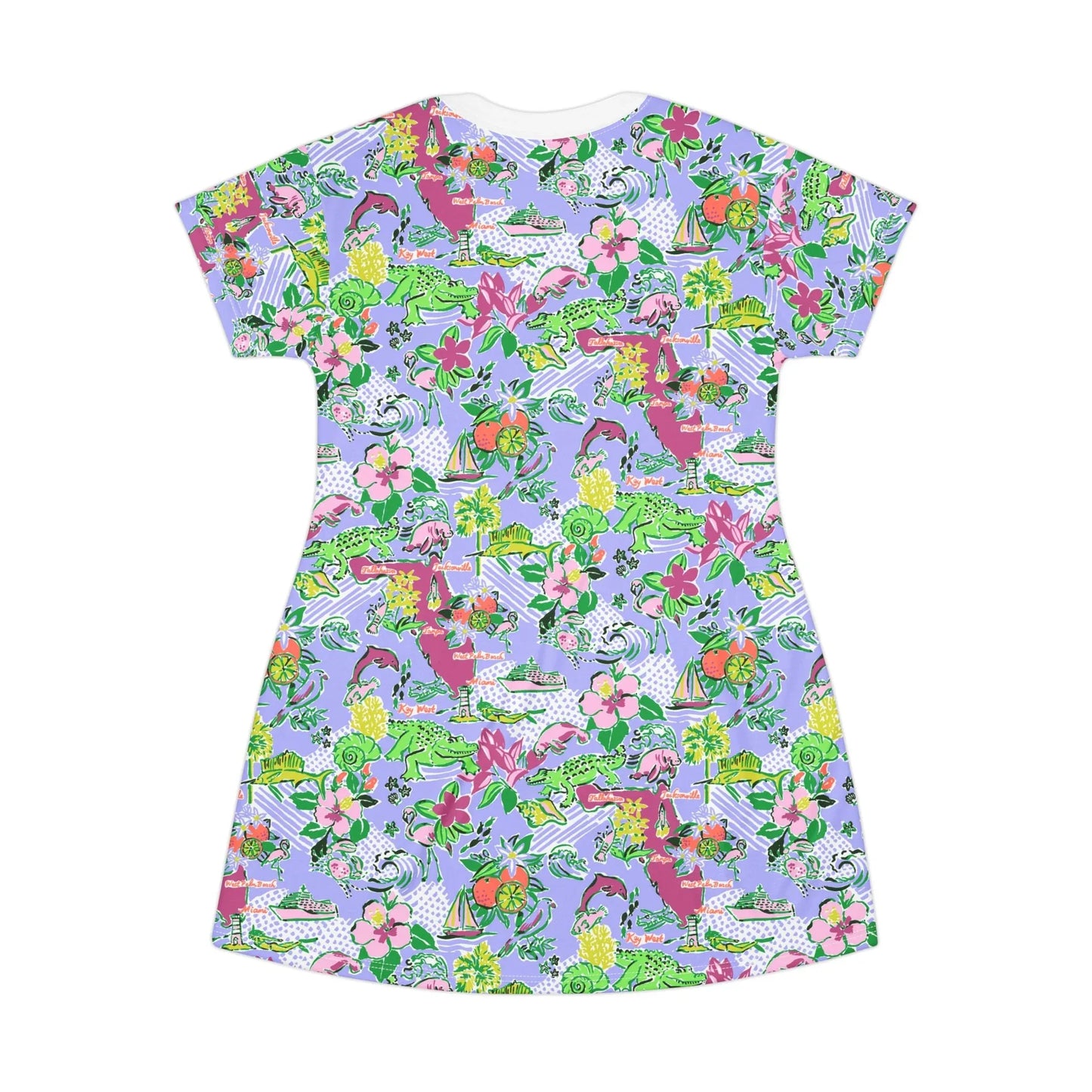 Sunshine State T-Shirt Dress - All Over Prints