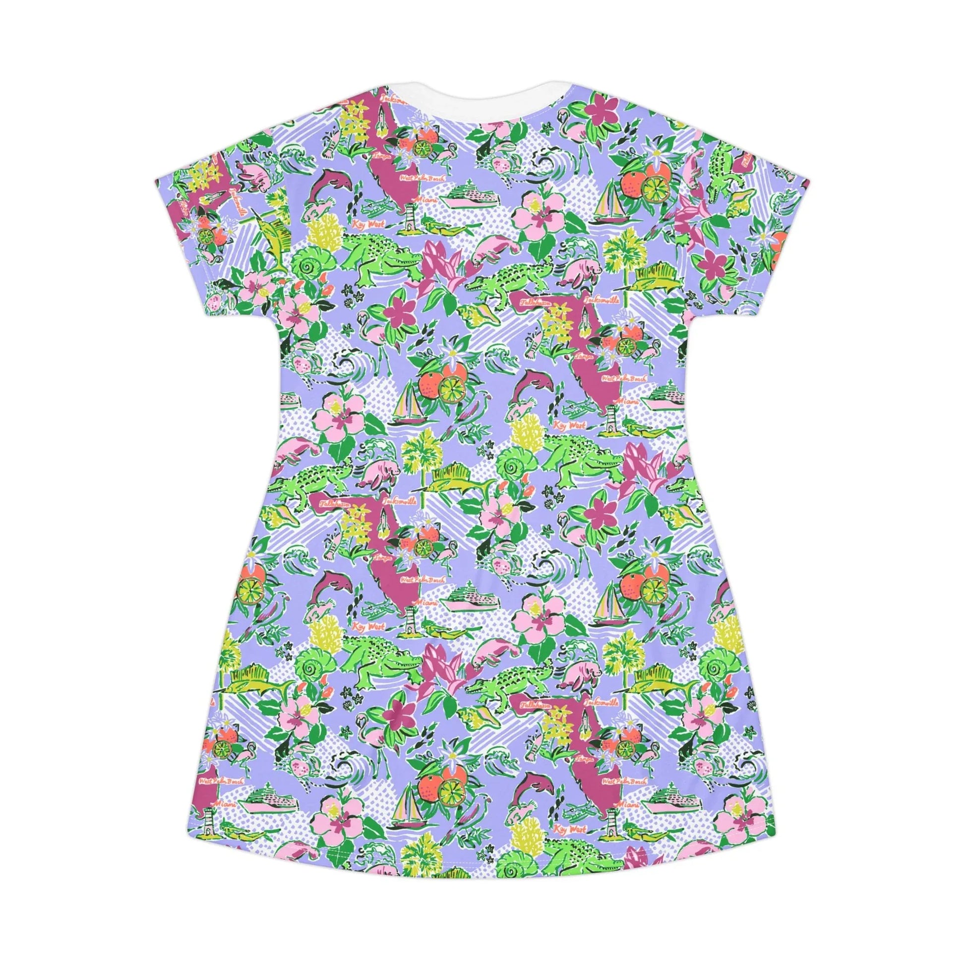 Sunshine State T-Shirt Dress - All Over Prints
