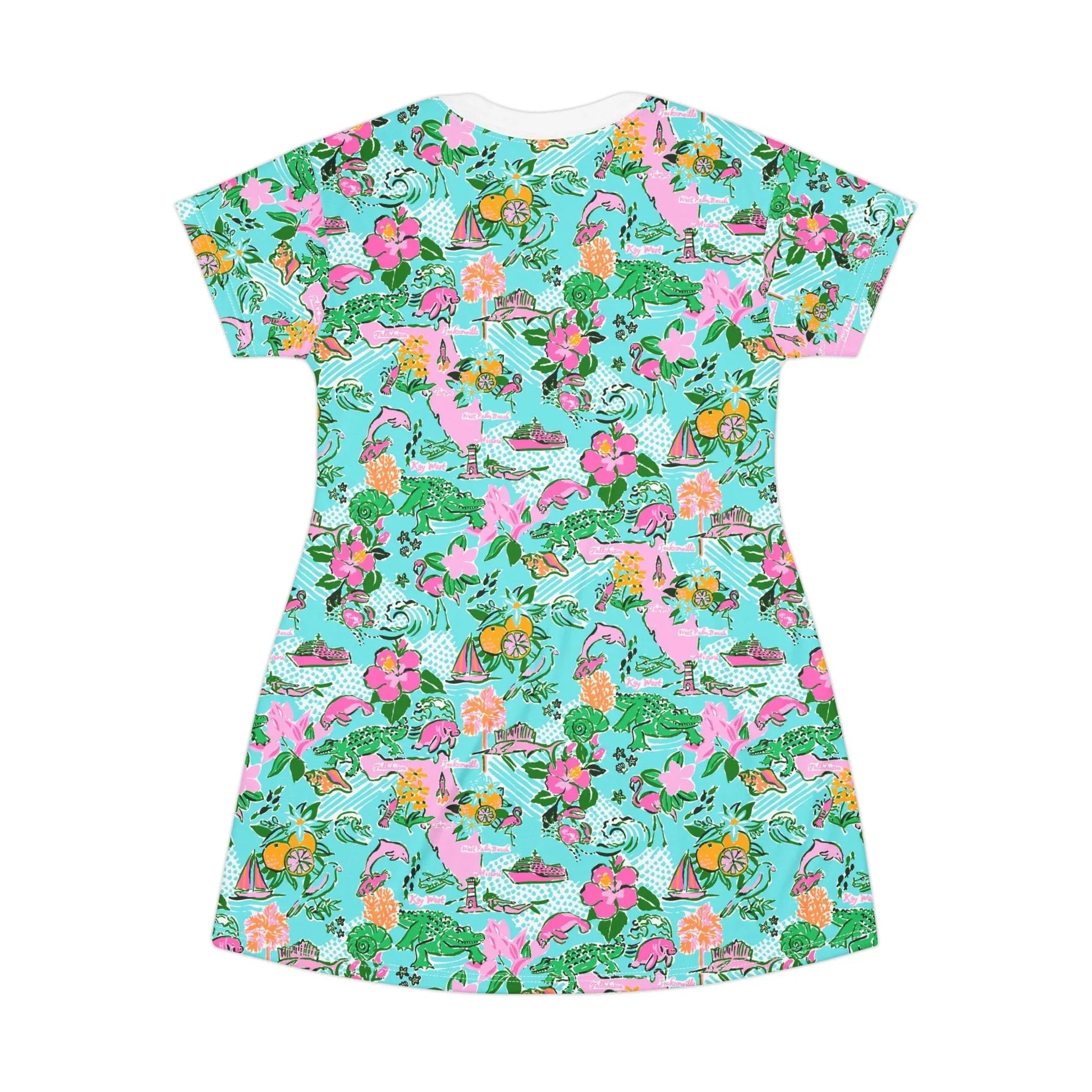 Sunshine State T-Shirt Dress - All Over Prints