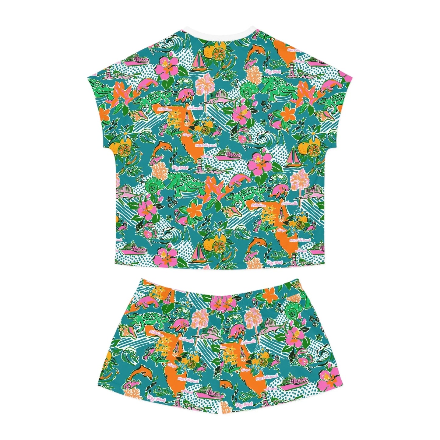 Sunshine State Women’s Short Pajama Set - All Over Prints