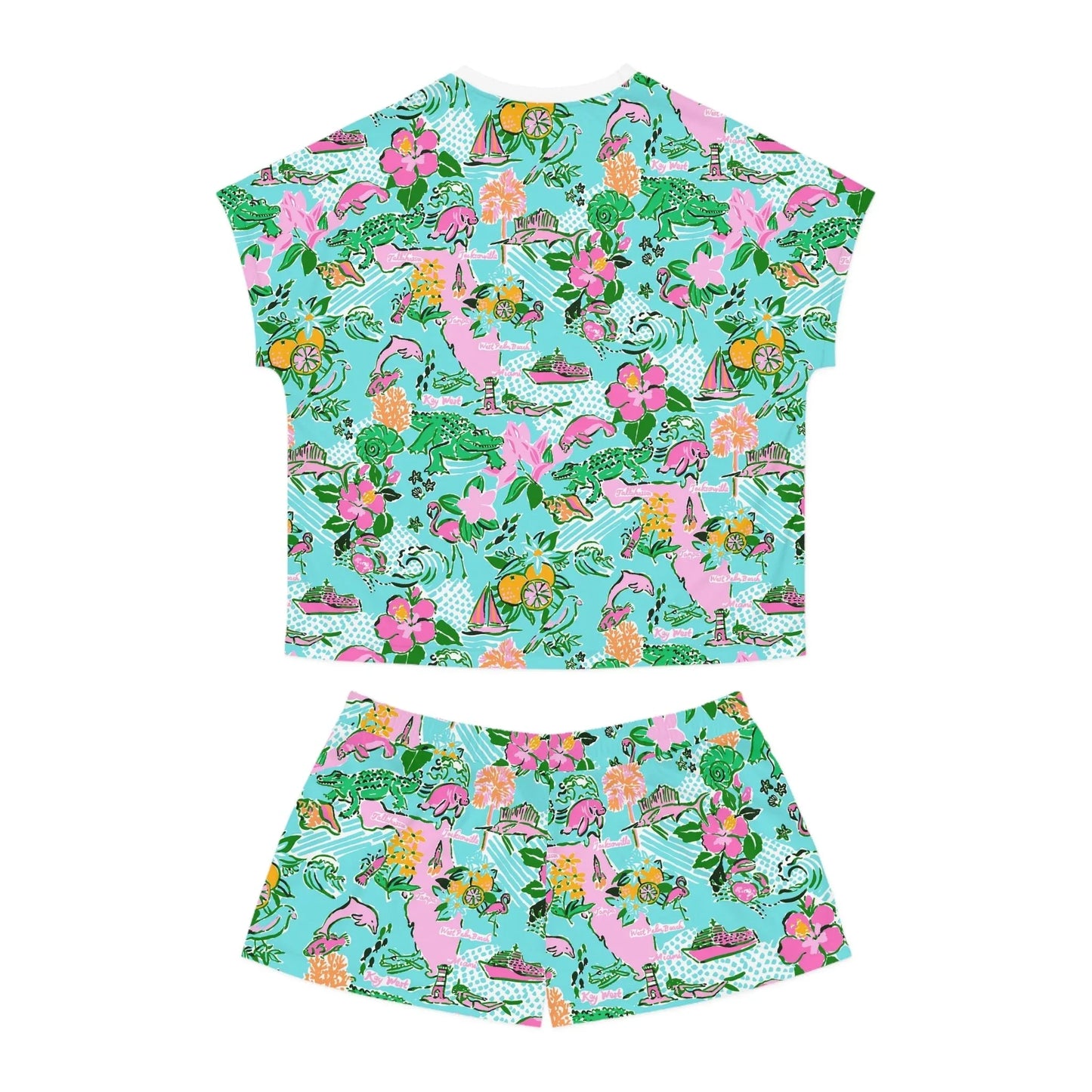 Sunshine State Women’s Short Pajama Set - All Over Prints