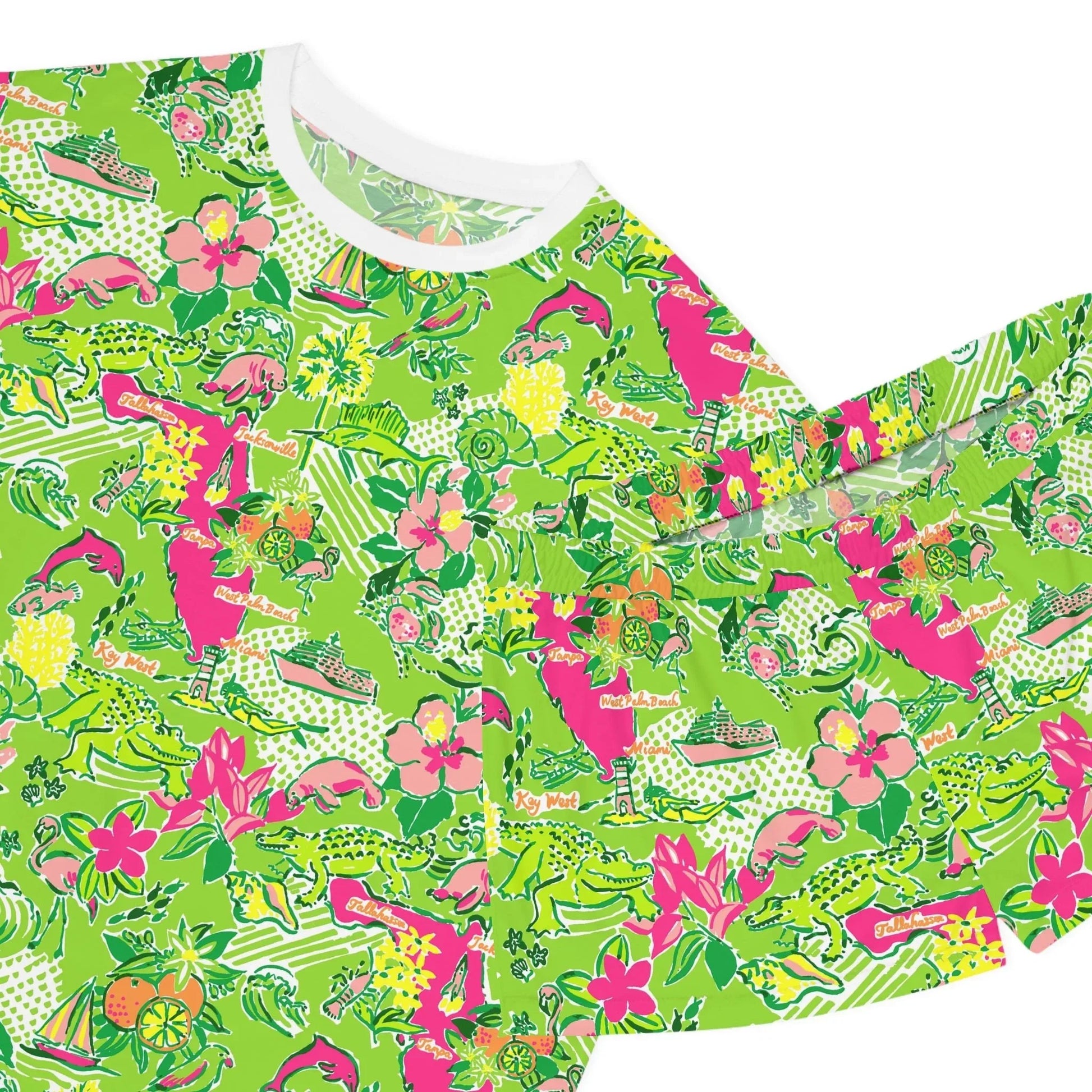 Sunshine State Women’s Short Pajama Set - All Over Prints