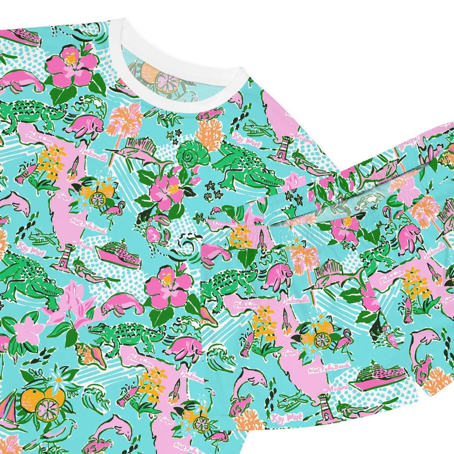 Sunshine State Women’s Short Pajama Set - All Over Prints