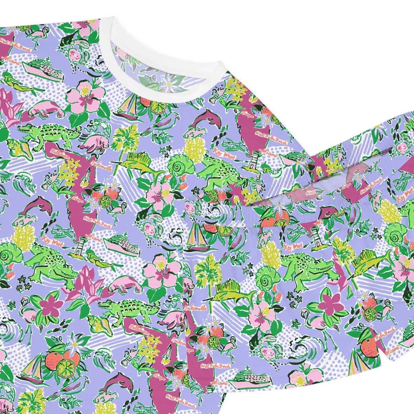 Sunshine State Women’s Short Pajama Set - All Over Prints