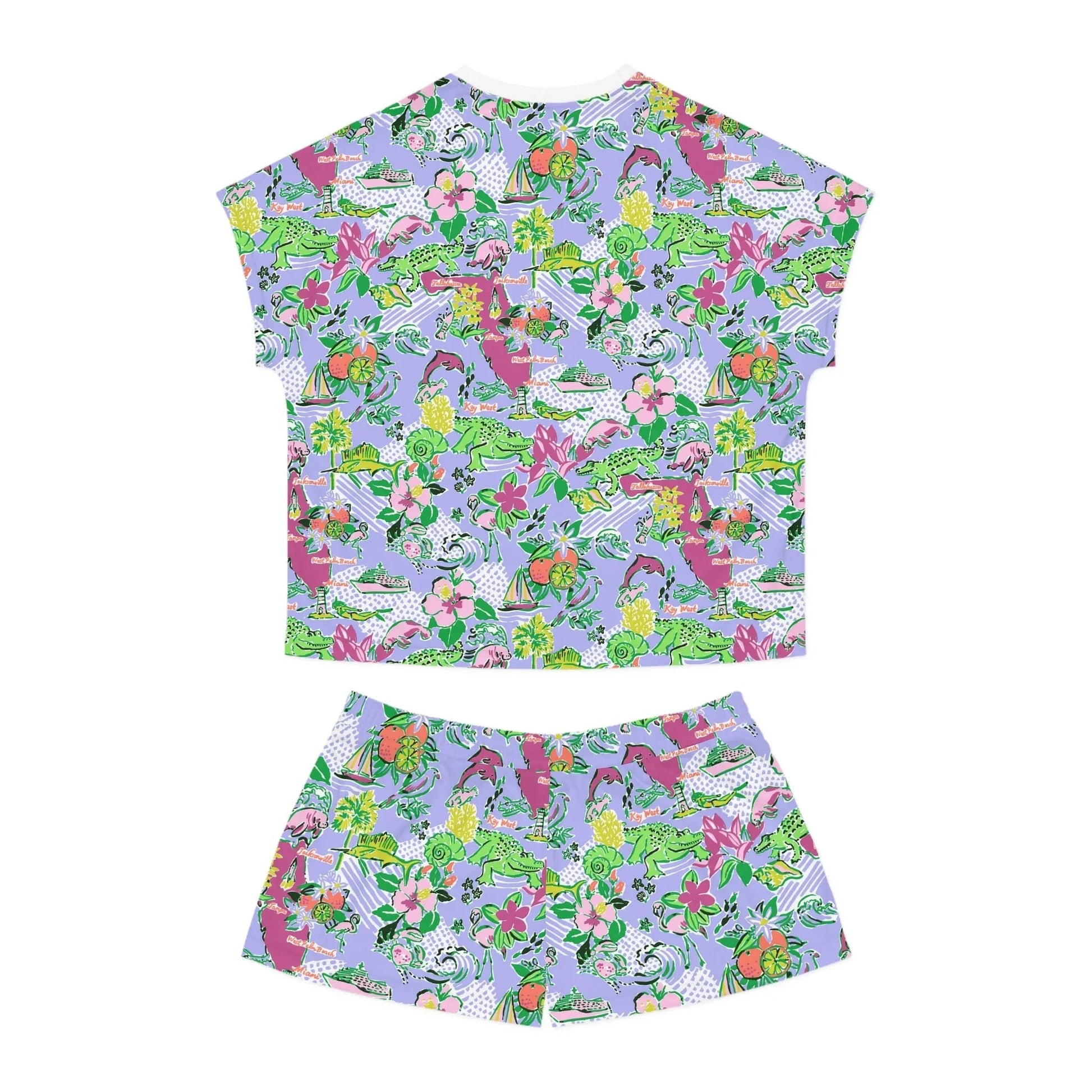 Sunshine State Women’s Short Pajama Set - All Over Prints