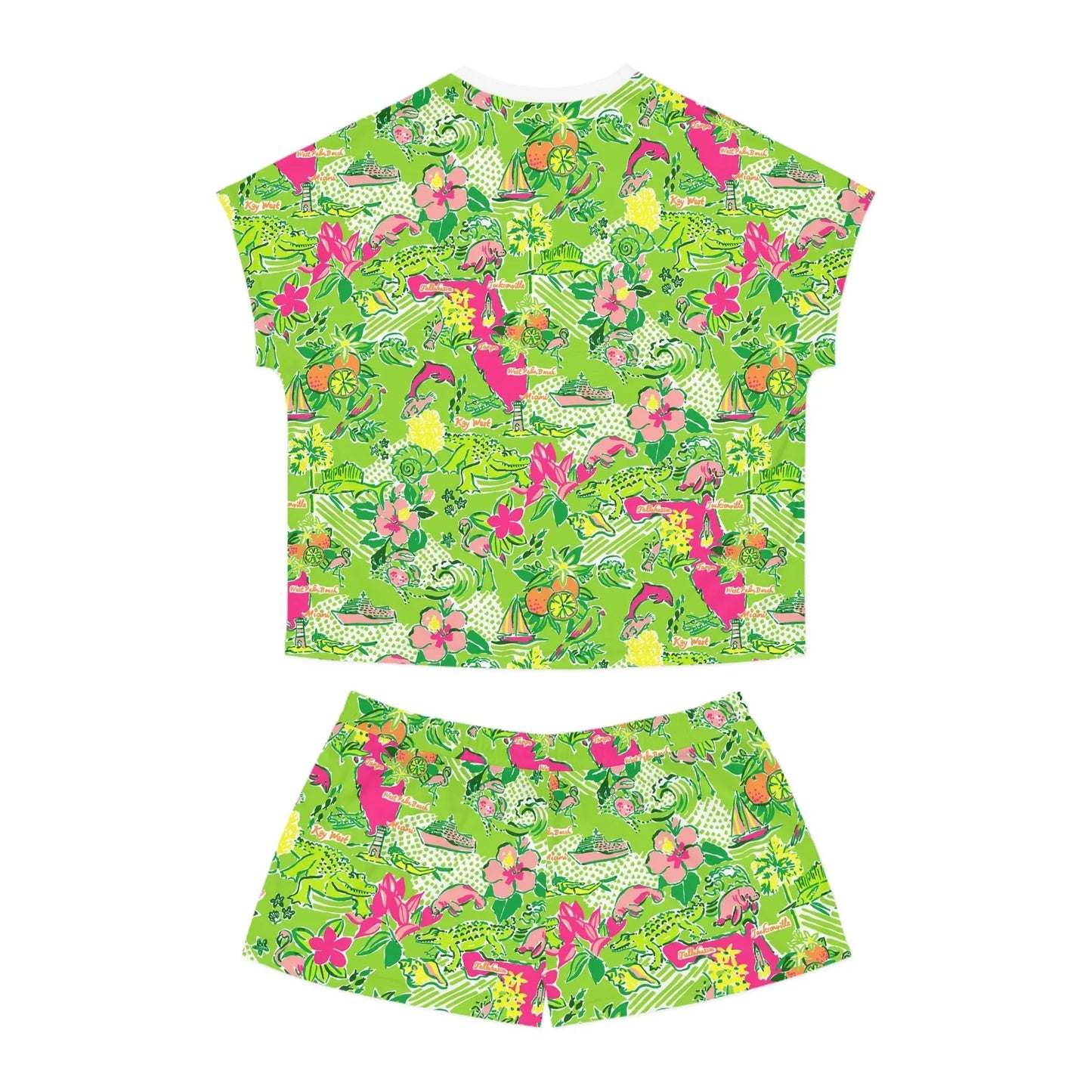 Sunshine State Women’s Short Pajama Set - All Over Prints