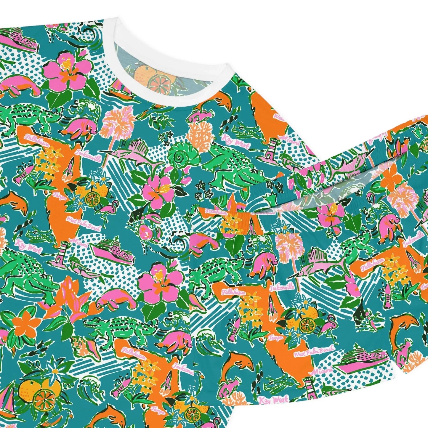 Sunshine State Women’s Short Pajama Set - All Over Prints