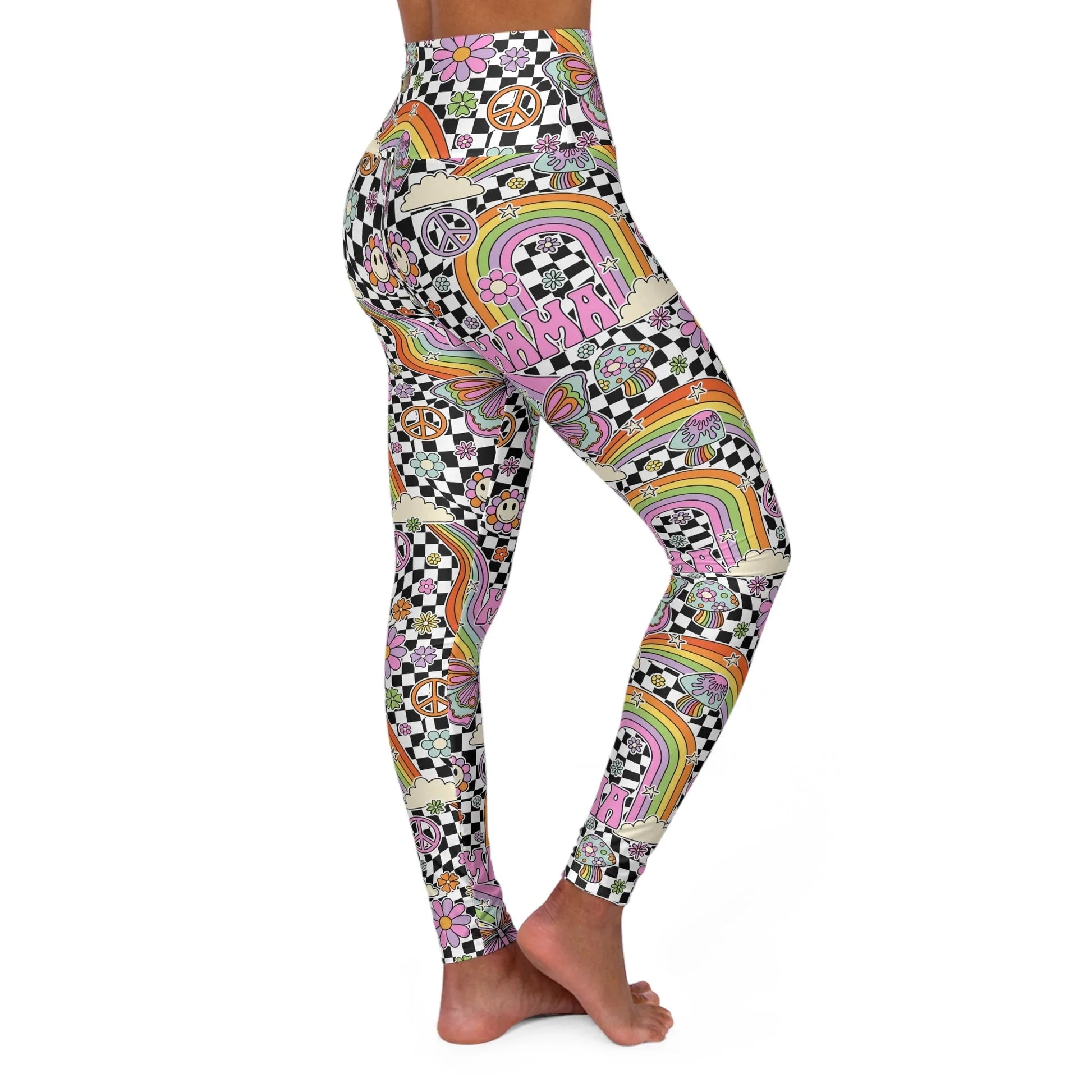 Supermom High Waisted Yoga Leggings - All Over Prints