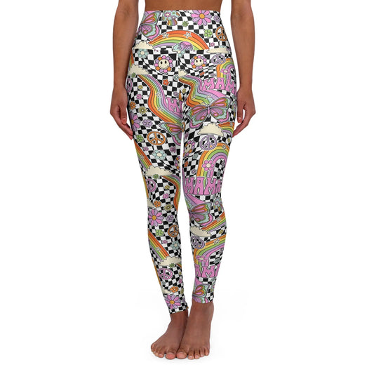 Supermom High Waisted Yoga Leggings - XS - All Over Prints