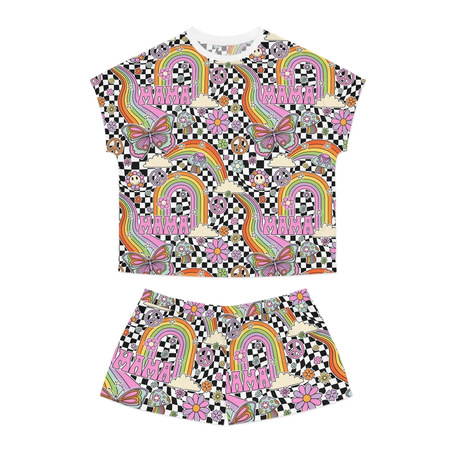 Supermom Short Pajama Set - All Over Prints