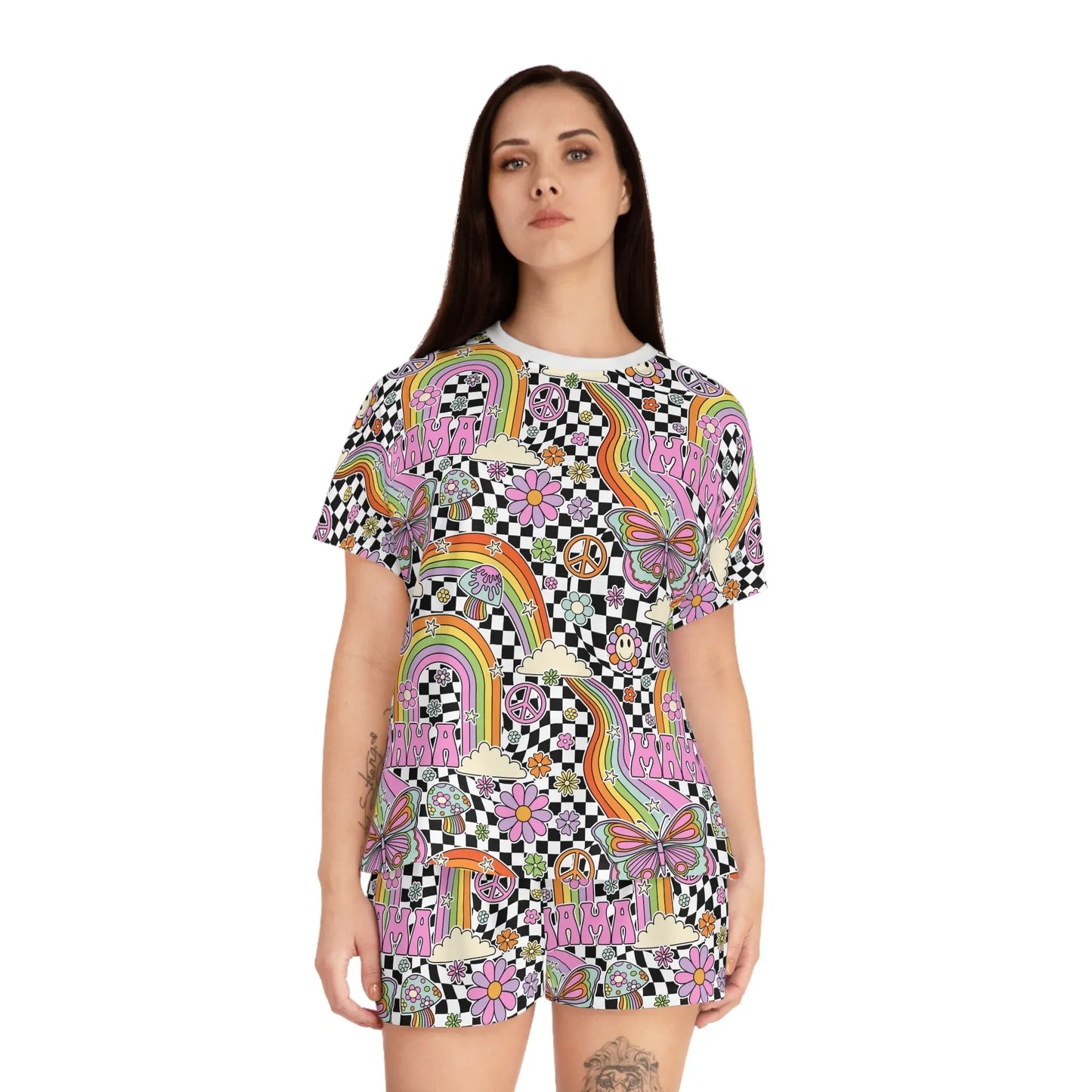 Supermom Short Pajama Set - All Over Prints