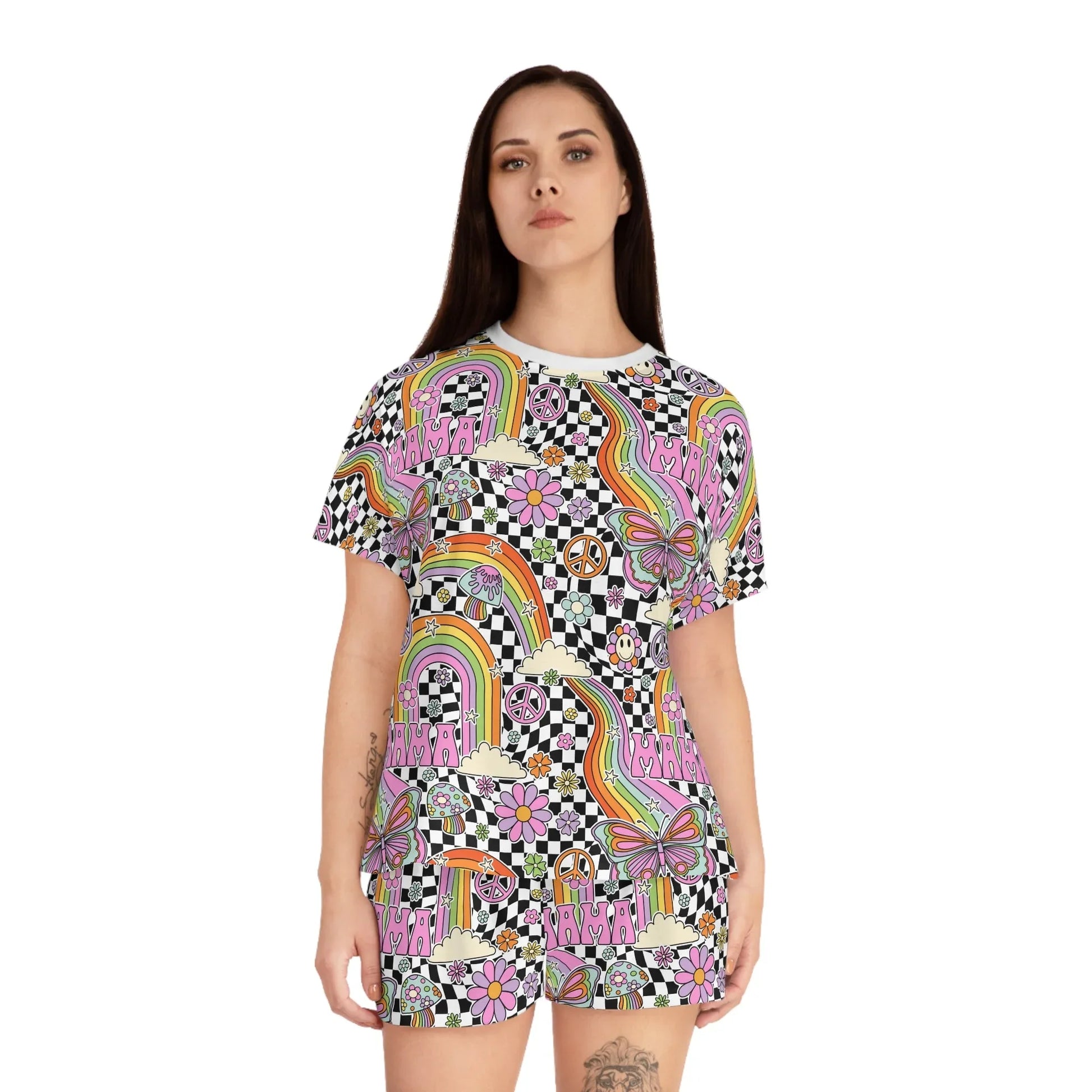 Supermom Short Pajama Set - All Over Prints
