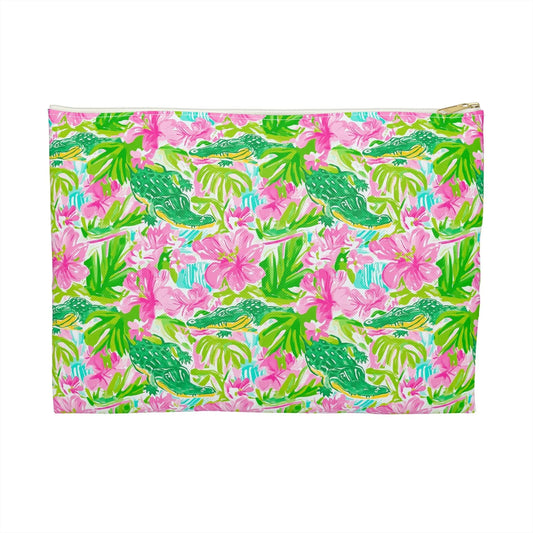Swamp King Accessory Pouch - Large / White zipper - Bags