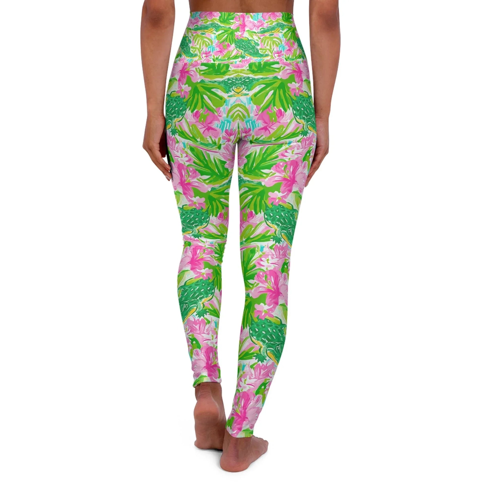Swamp King High Waisted Yoga Leggings - All Over Prints