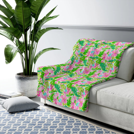 Swamp King Sherpa Fleece Blanket - 50’’ × 60’’ - Home Decor