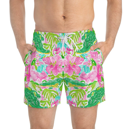 Swamp King Swim Trunks - All Over Prints