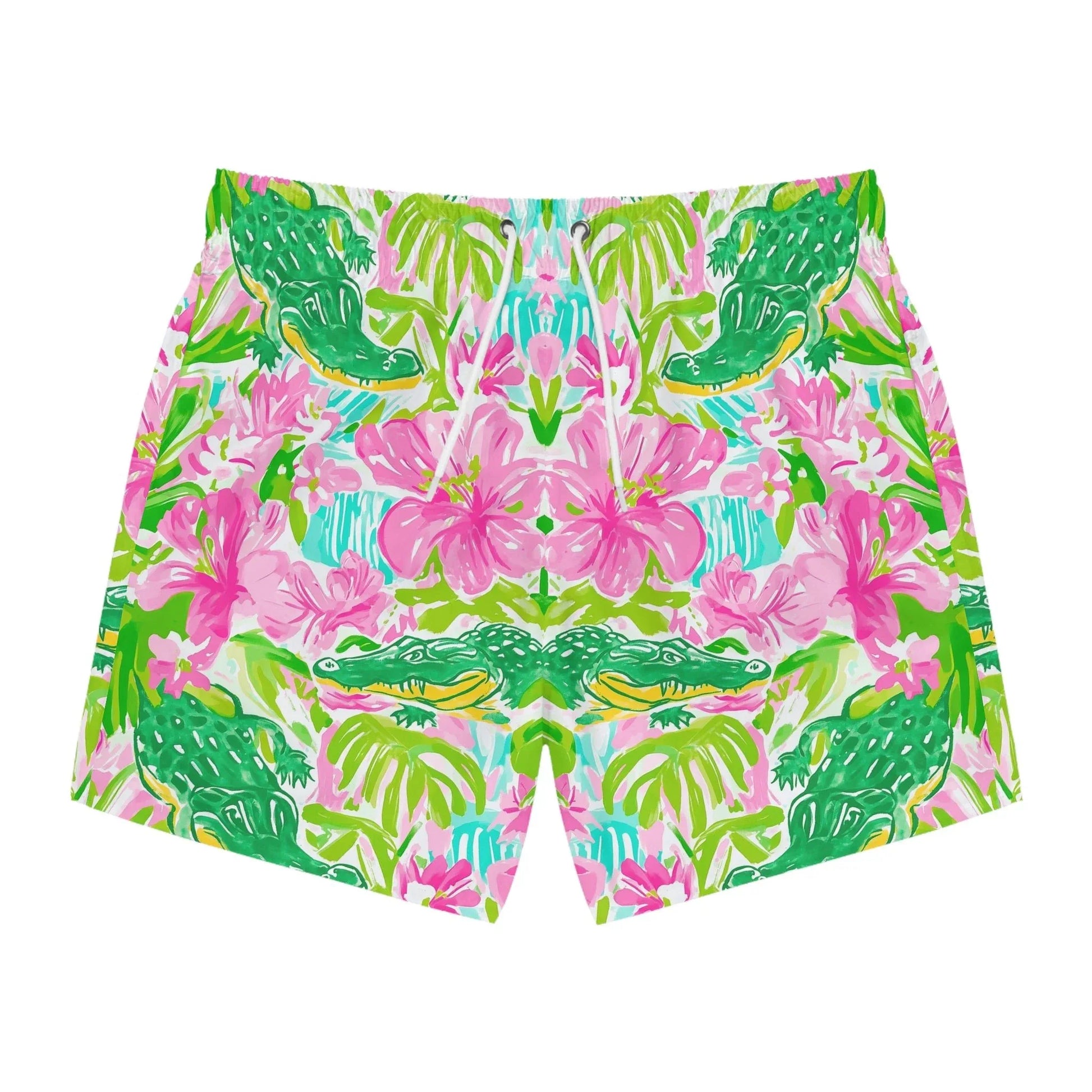 Swamp King Swim Trunks - XS / Seam thread color automatically matched to design - All Over Prints