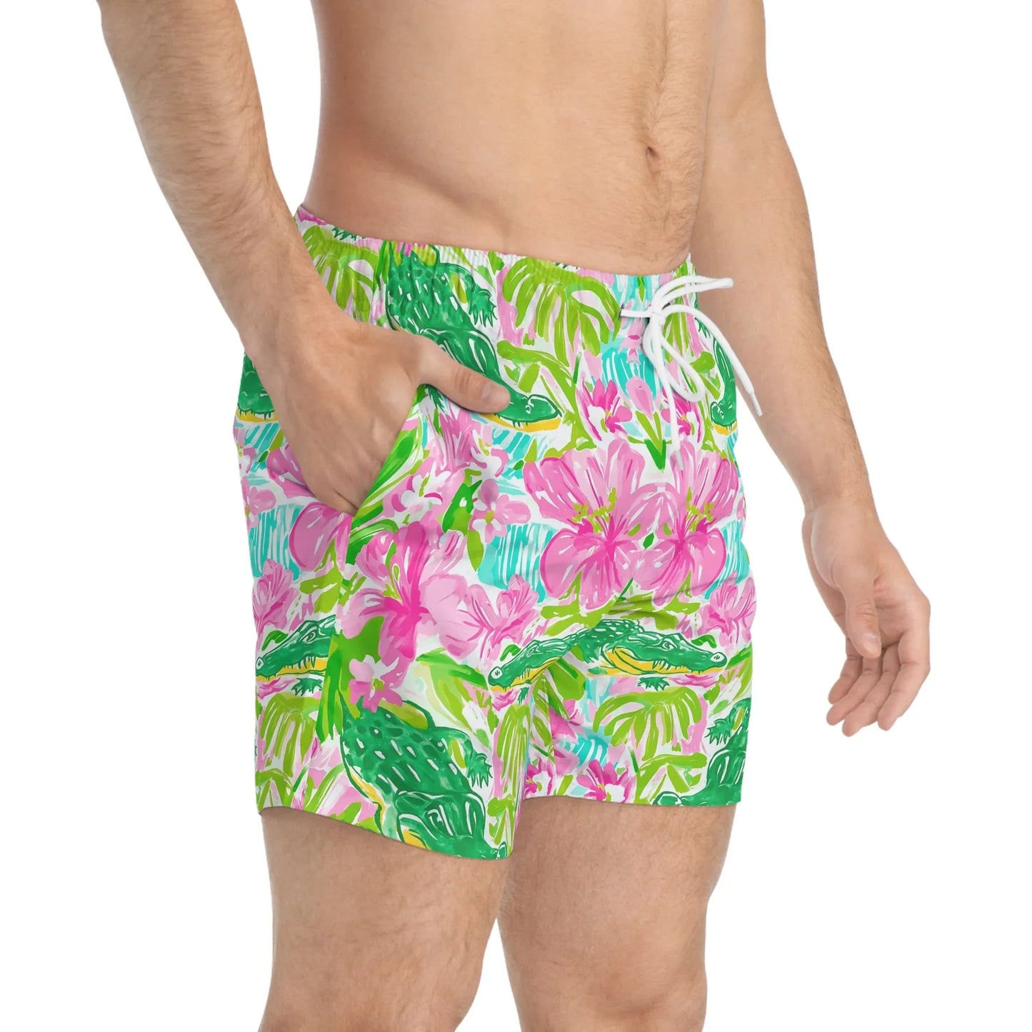 Swamp King Swim Trunks - All Over Prints