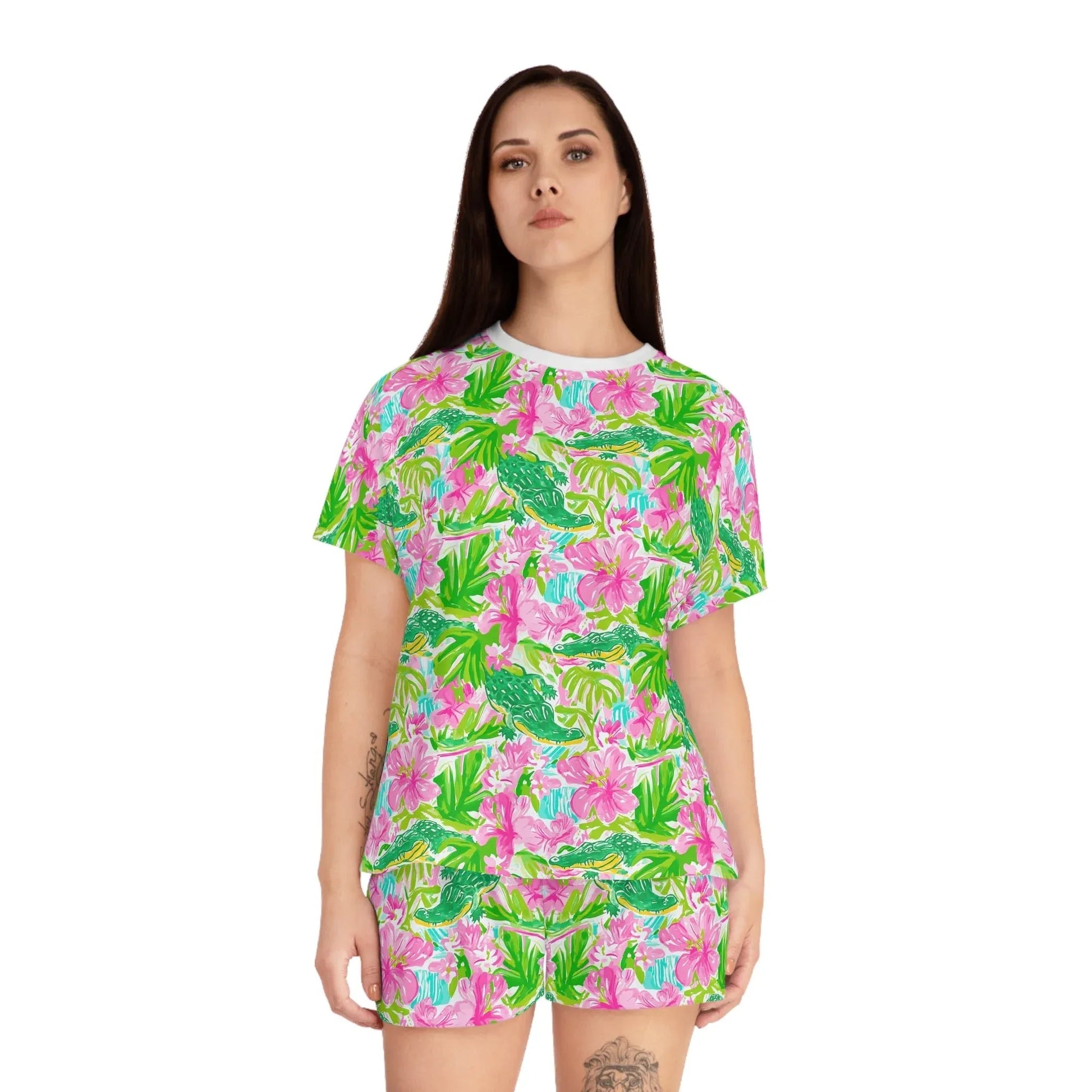 Swamp King Women’s Short Pajama Set - All Over Prints