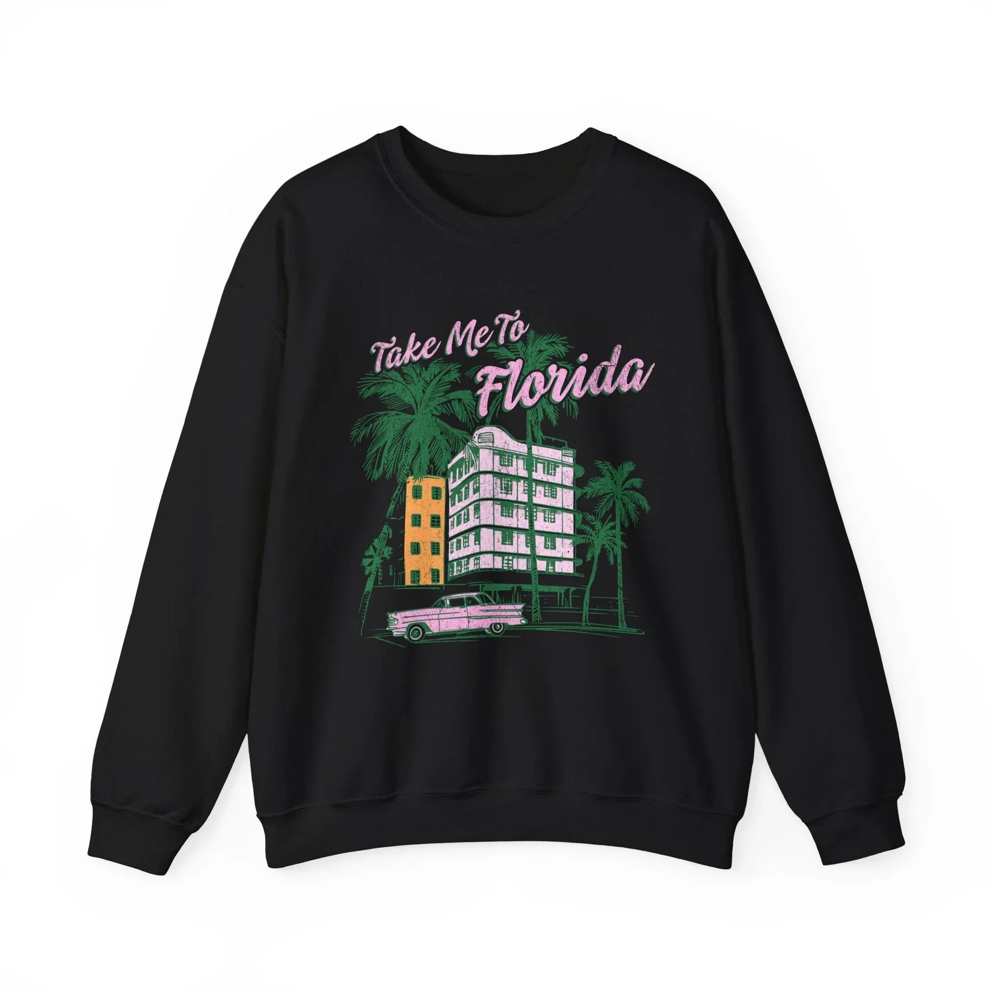 Take Me to Florida Sweatshirt | Unisex - Black / S