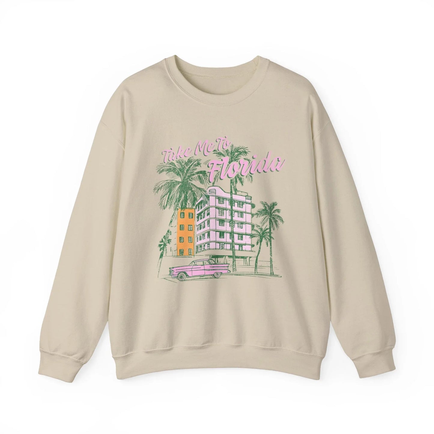 Take Me to Florida Sweatshirt | Unisex - Sand / S