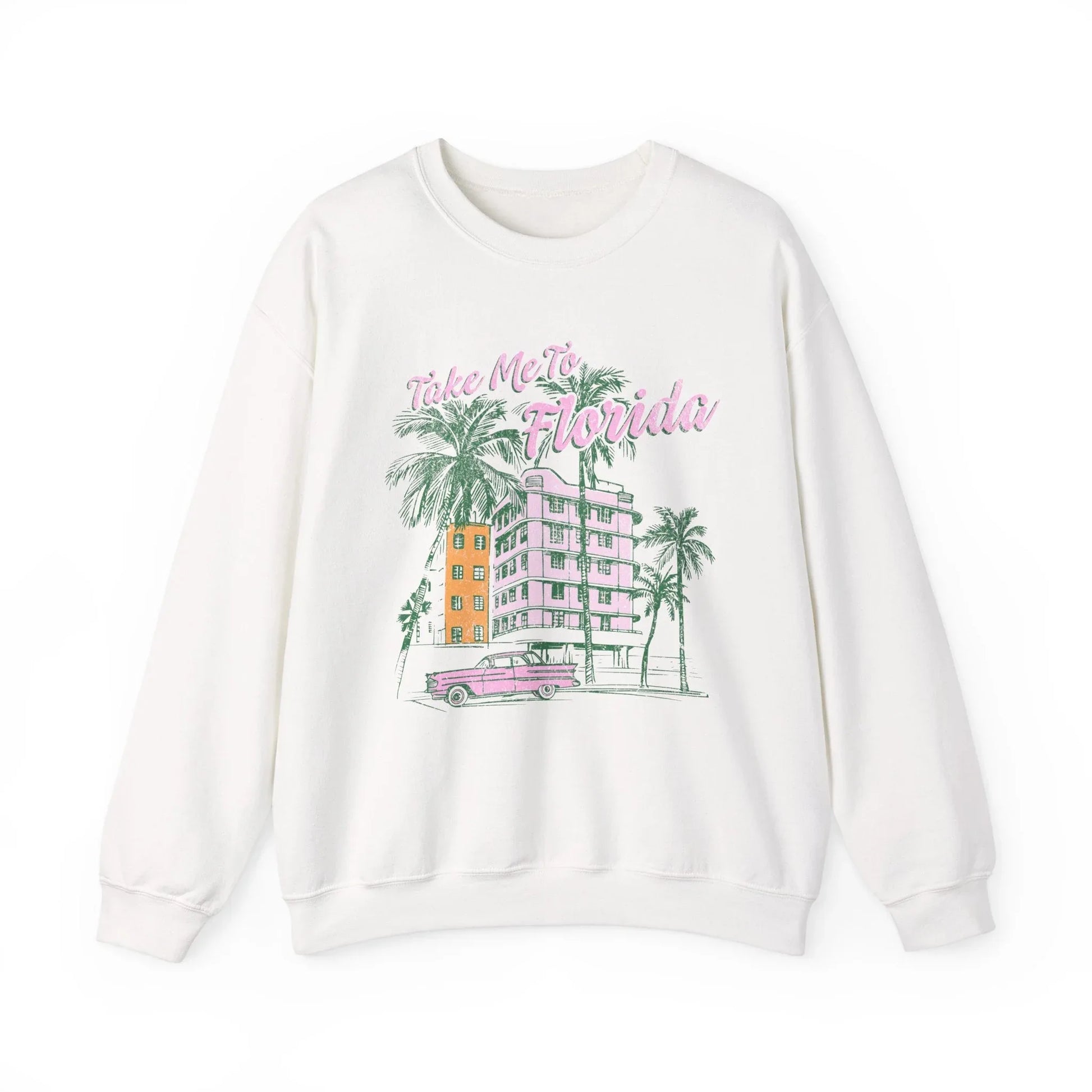 Take Me to Florida Sweatshirt | Unisex - White / S