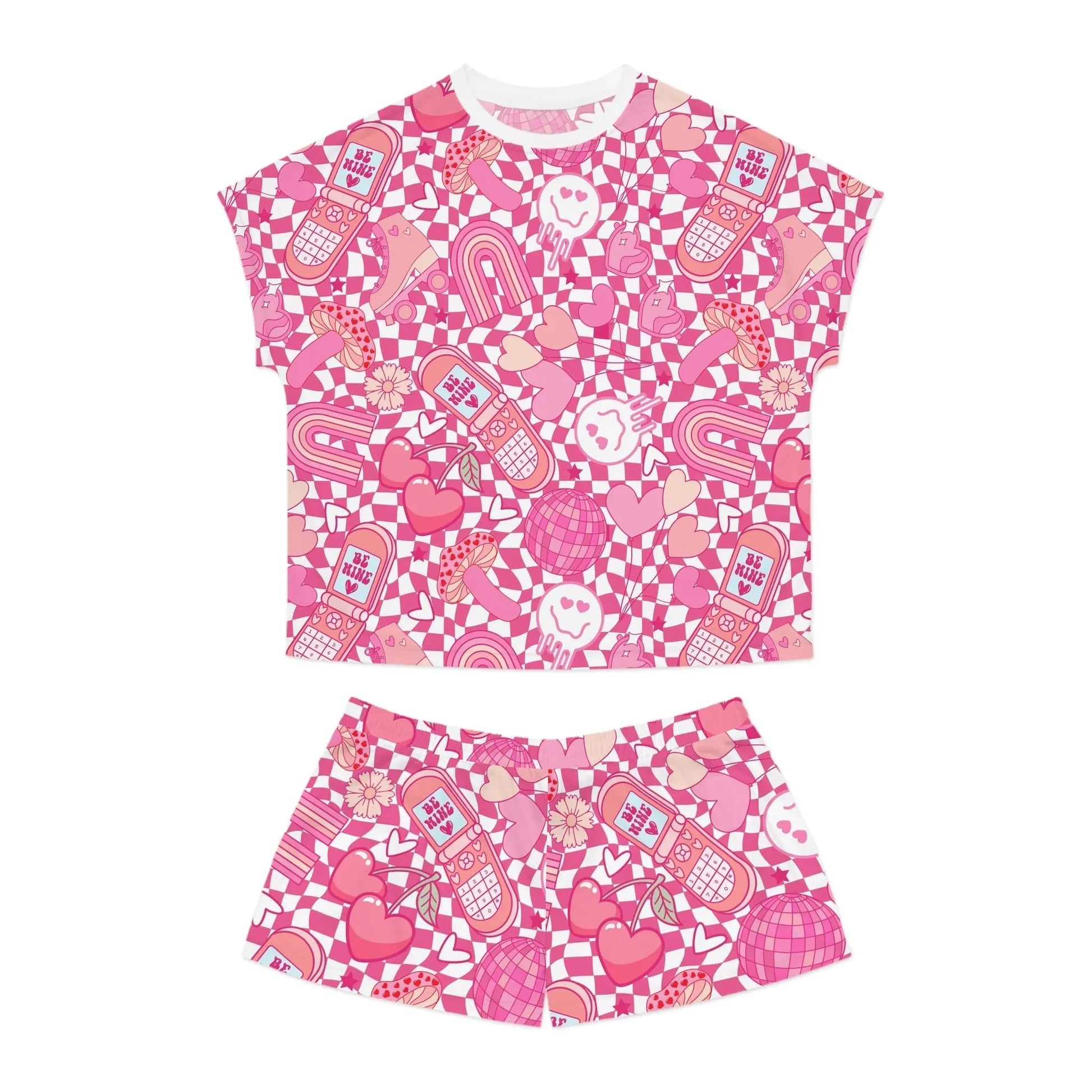 The Power Within Short Pajama Set - S / White - All Over Prints