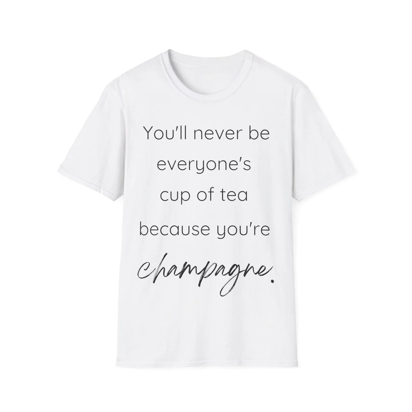 Too Bubbly for Basics | white | Unisex - White / S - T-Shirt