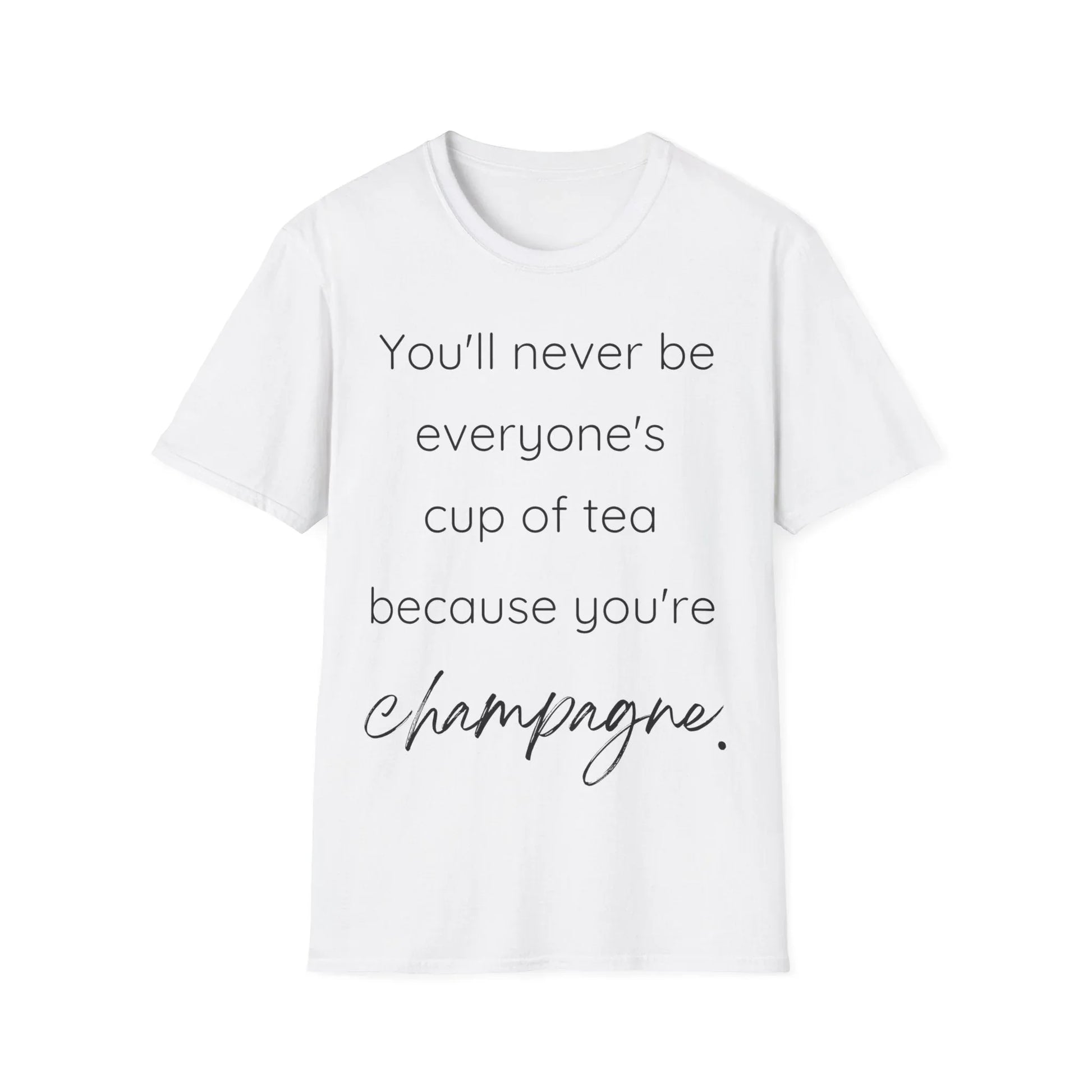 Too Bubbly for Basics | white | Unisex - White / S - T-Shirt