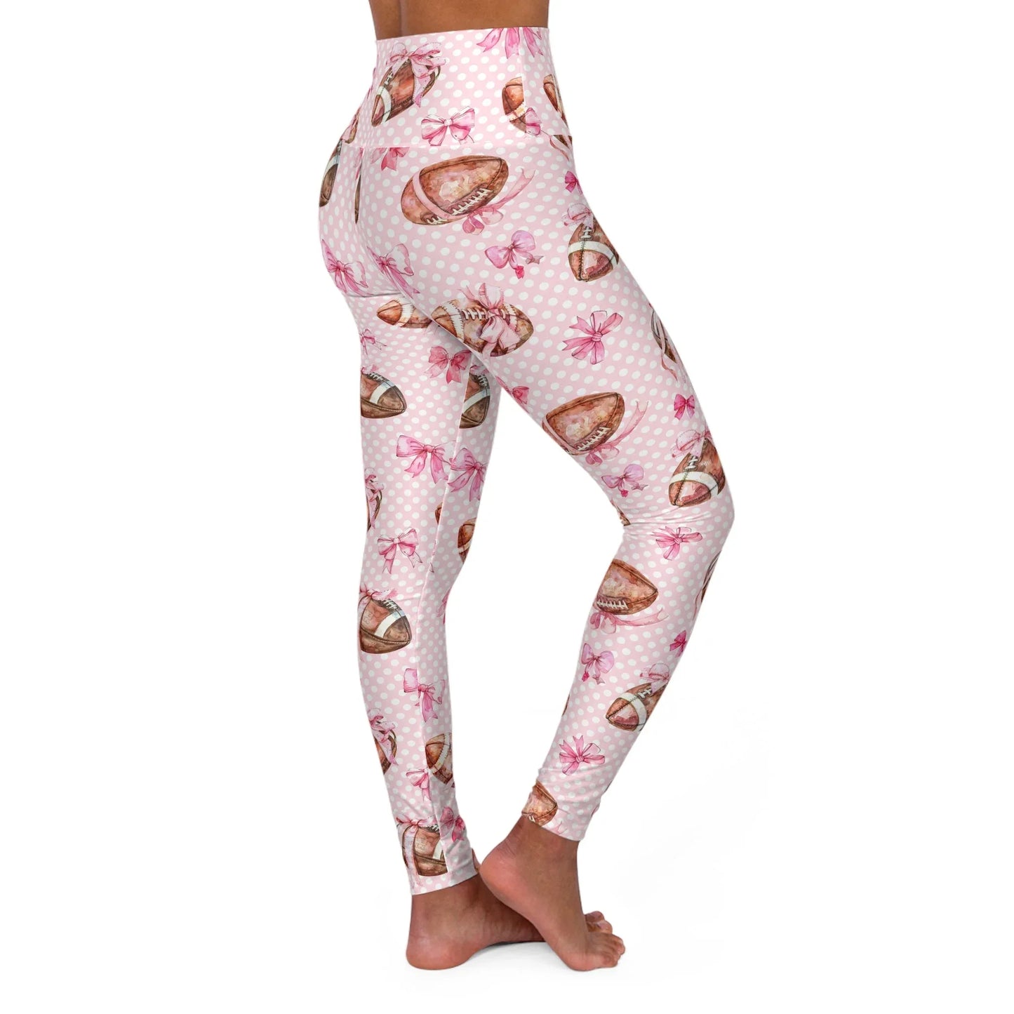 Touchdown High Waisted Yoga Leggings - All Over Prints