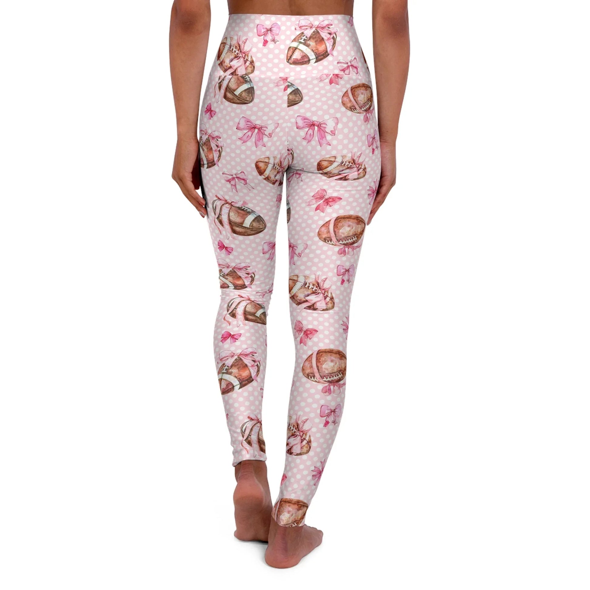 Touchdown High Waisted Yoga Leggings - All Over Prints