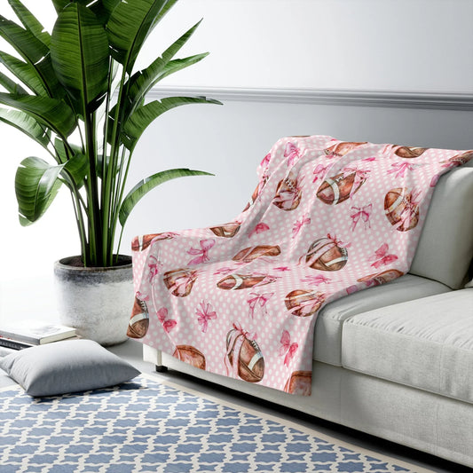 Touchdown Sherpa Fleece Blanket - 50’’ × 60’’ - Home Decor