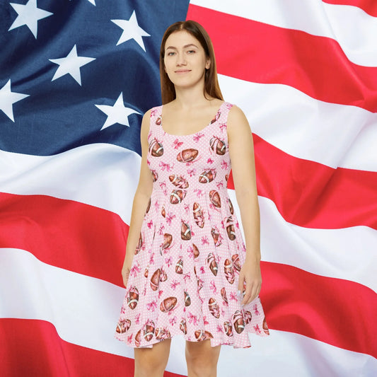Touchdown Skater Dress - All Over Prints