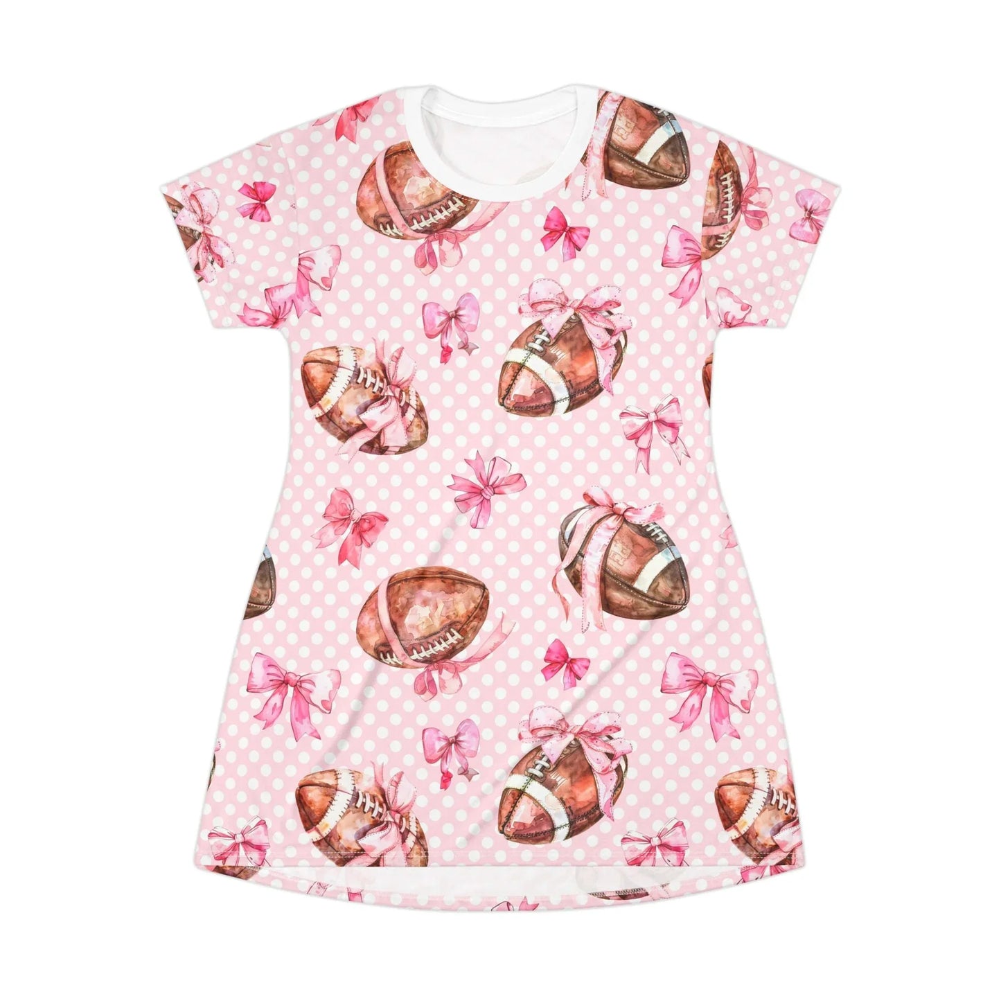 Touchdown T-Shirt Dress - XS - All Over Prints