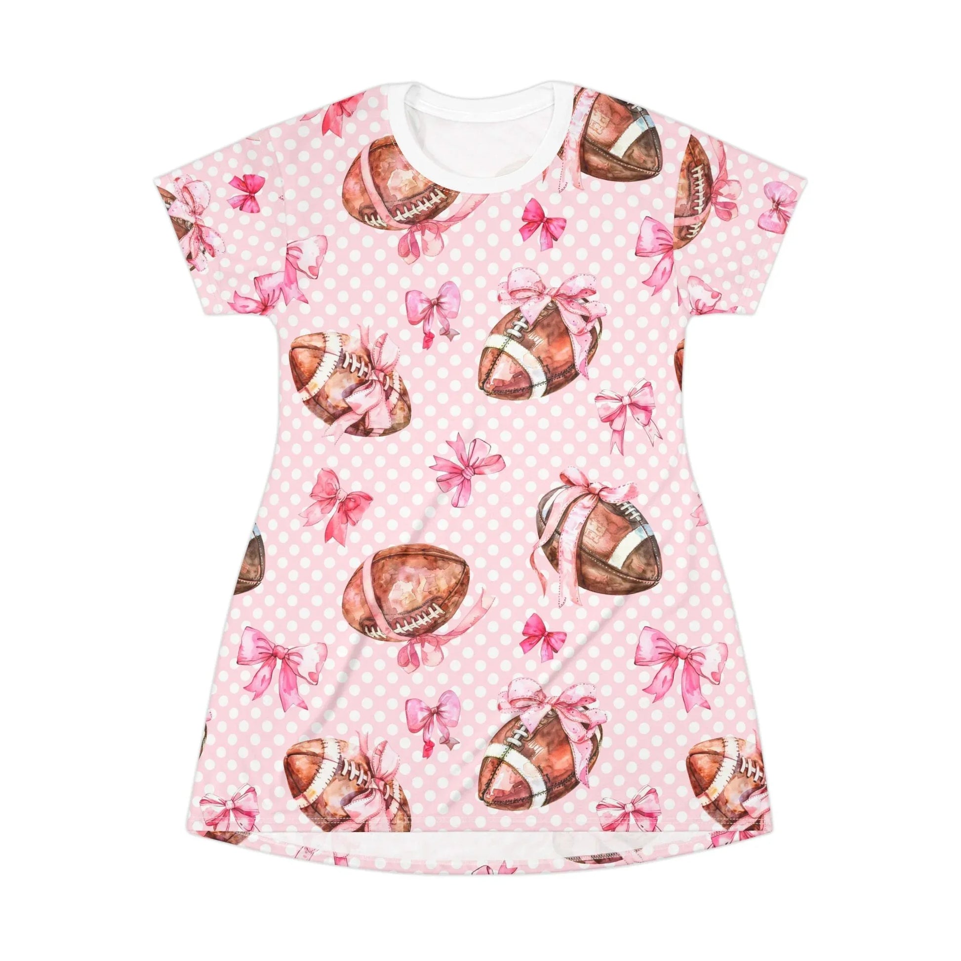 Touchdown T-Shirt Dress - XS - All Over Prints