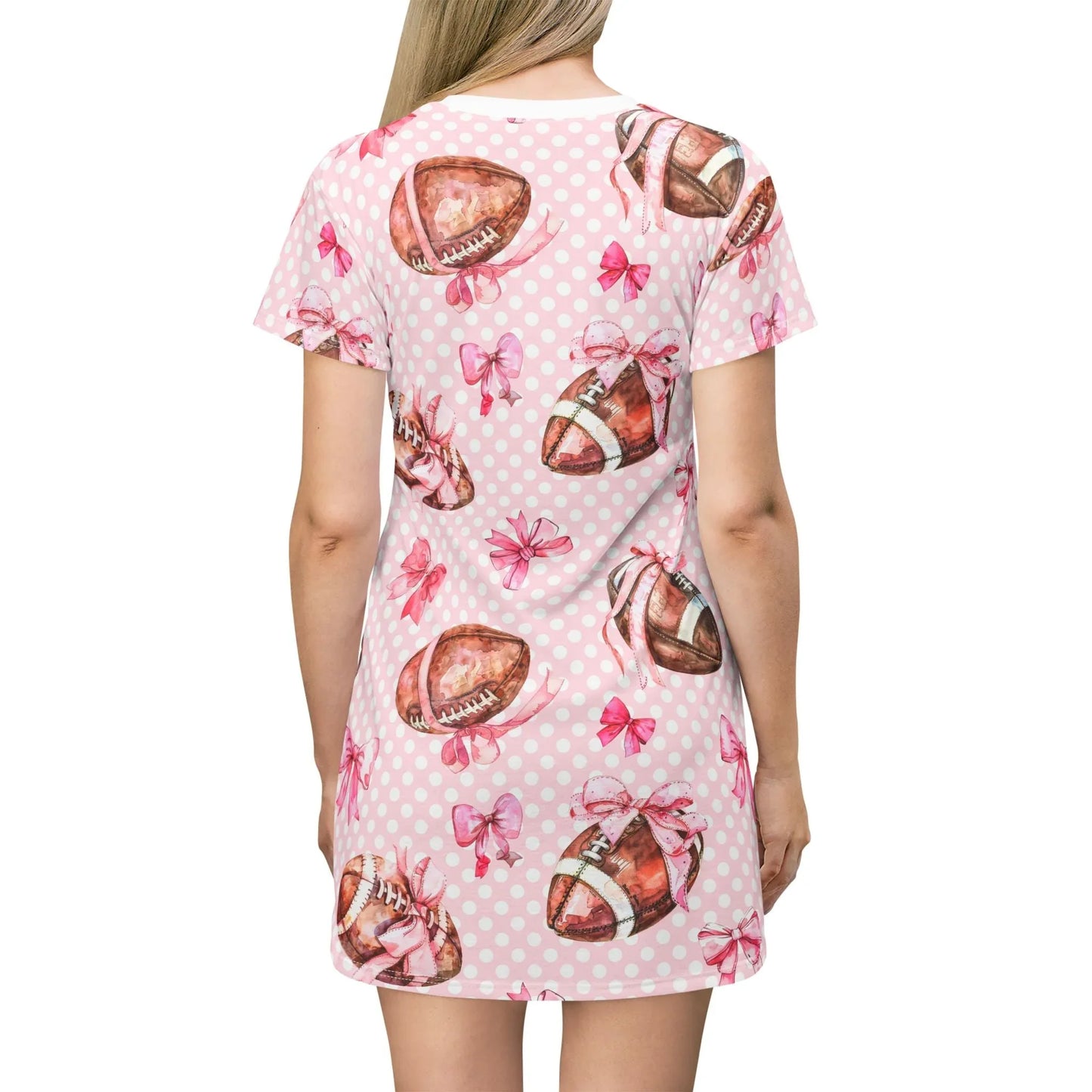 Touchdown T-Shirt Dress - All Over Prints