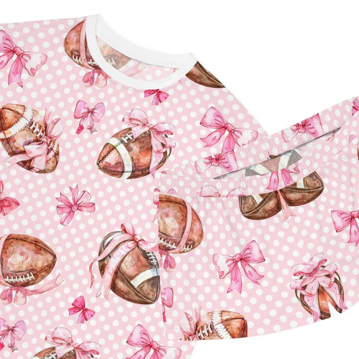 Touchdown Women’s Short Pajama Set - All Over Prints