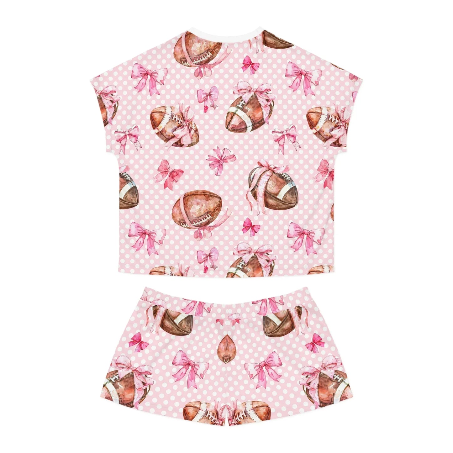 Touchdown Women’s Short Pajama Set - All Over Prints