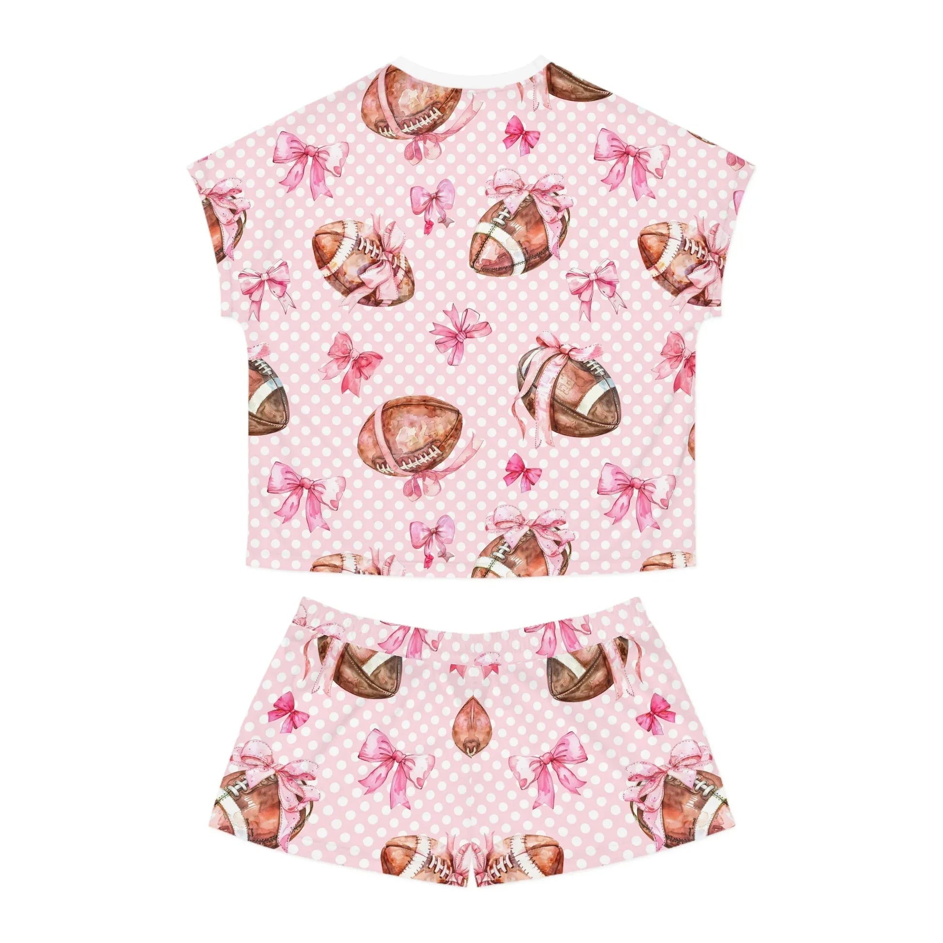 Touchdown Women’s Short Pajama Set - All Over Prints