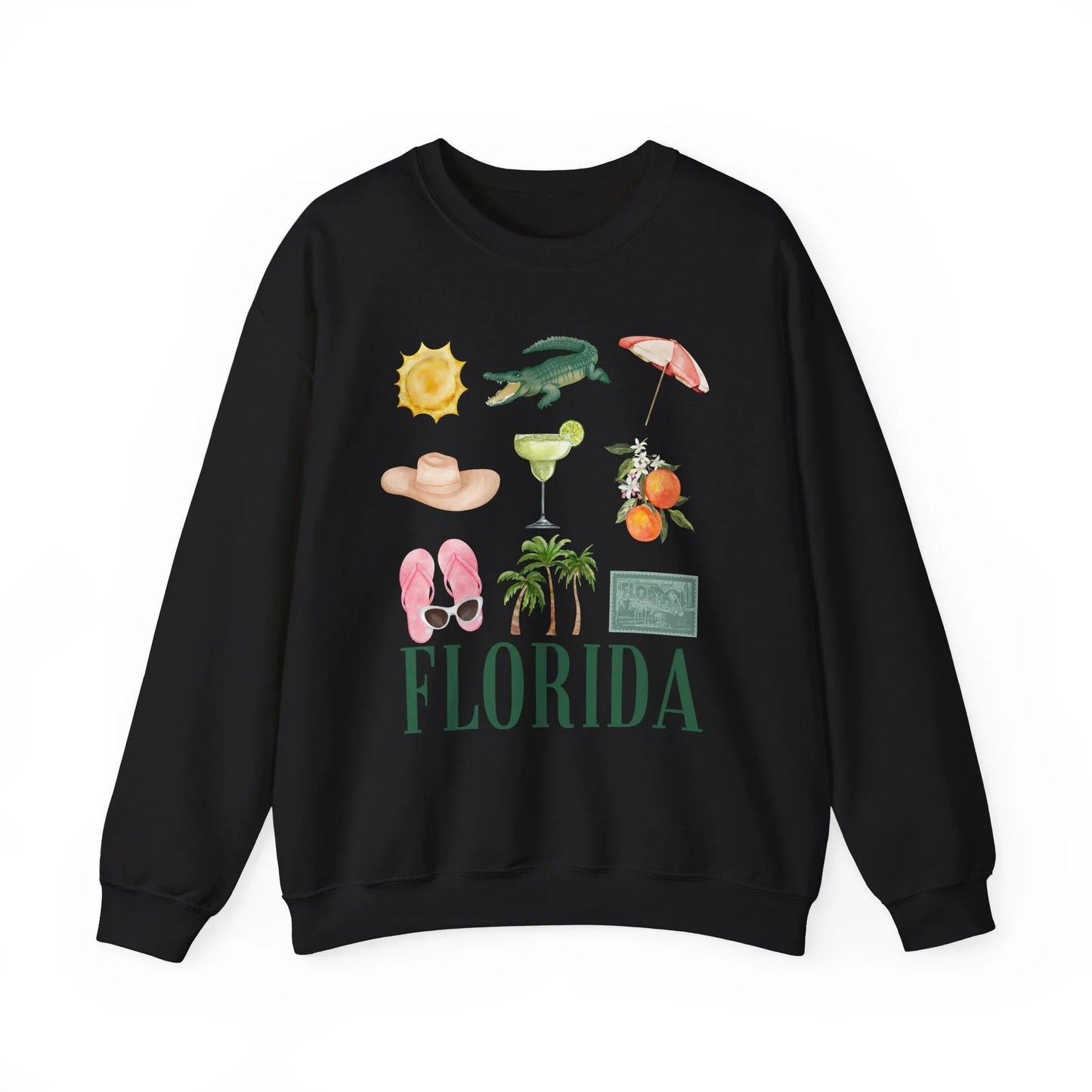 Tropical Breeze Sweatshirt | Unisex - Black / S