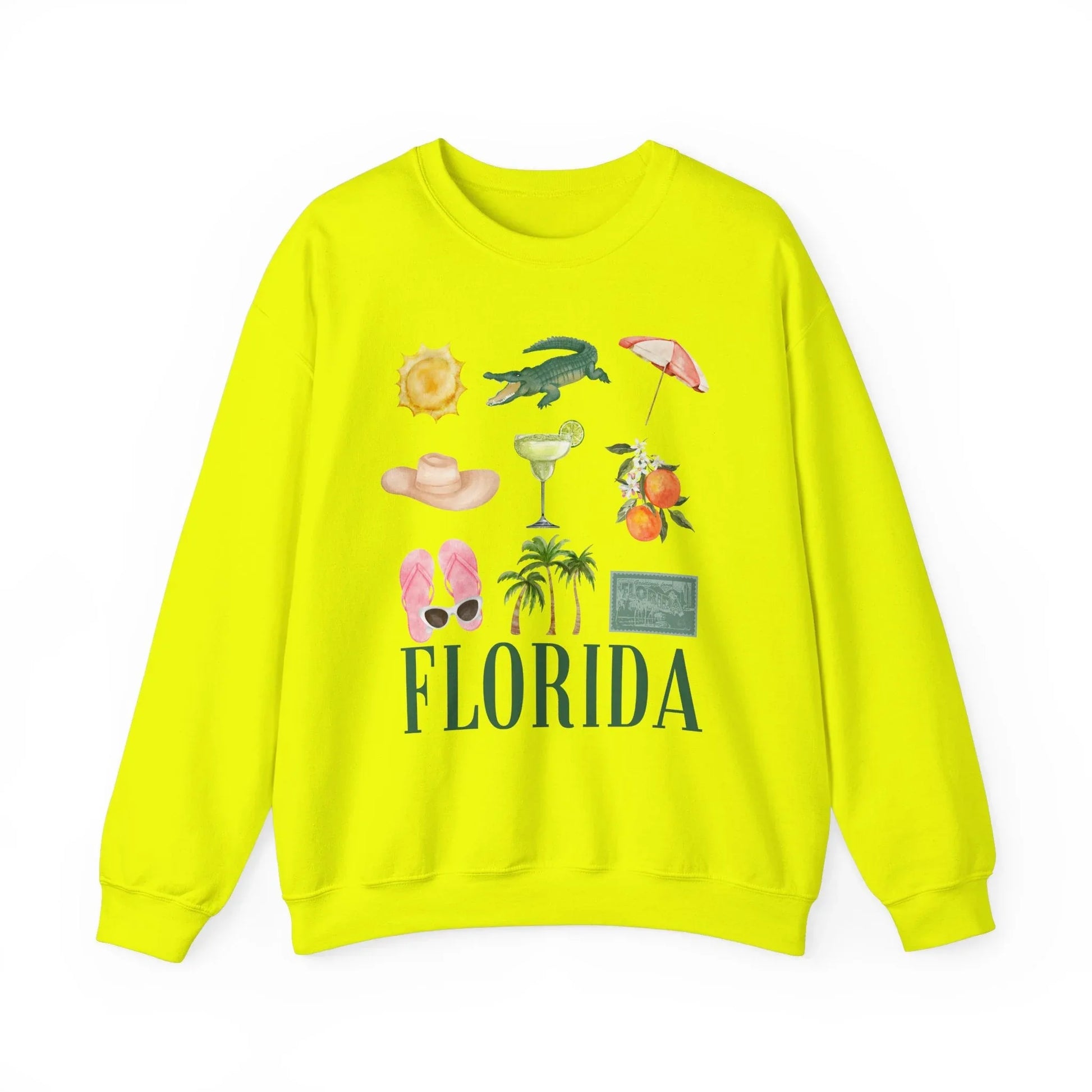 Tropical Breeze Sweatshirt | Unisex - Safety Green / S
