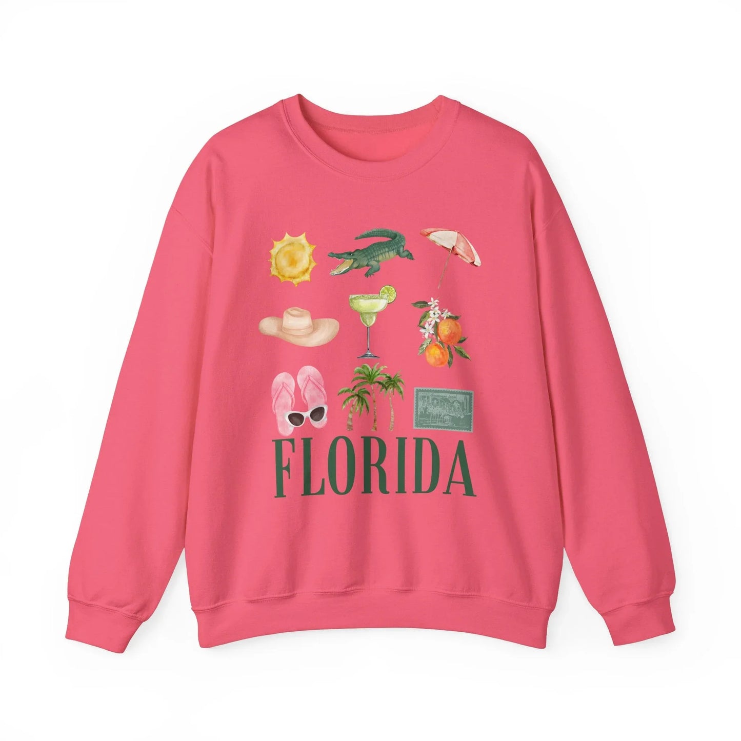 Tropical Breeze Sweatshirt | Unisex - Safety Pink / S